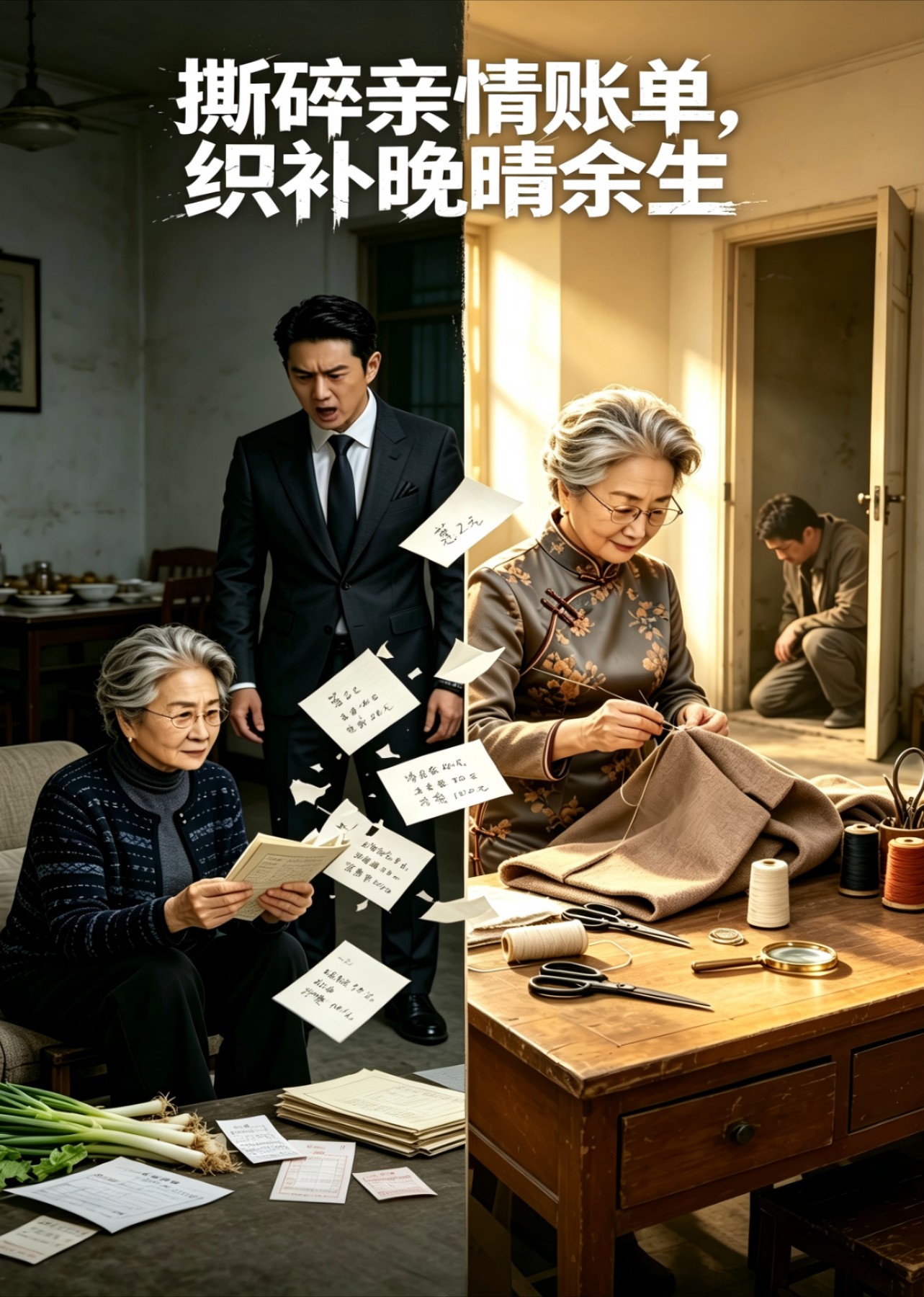 撕碎亲情账单，织补晚晴余生