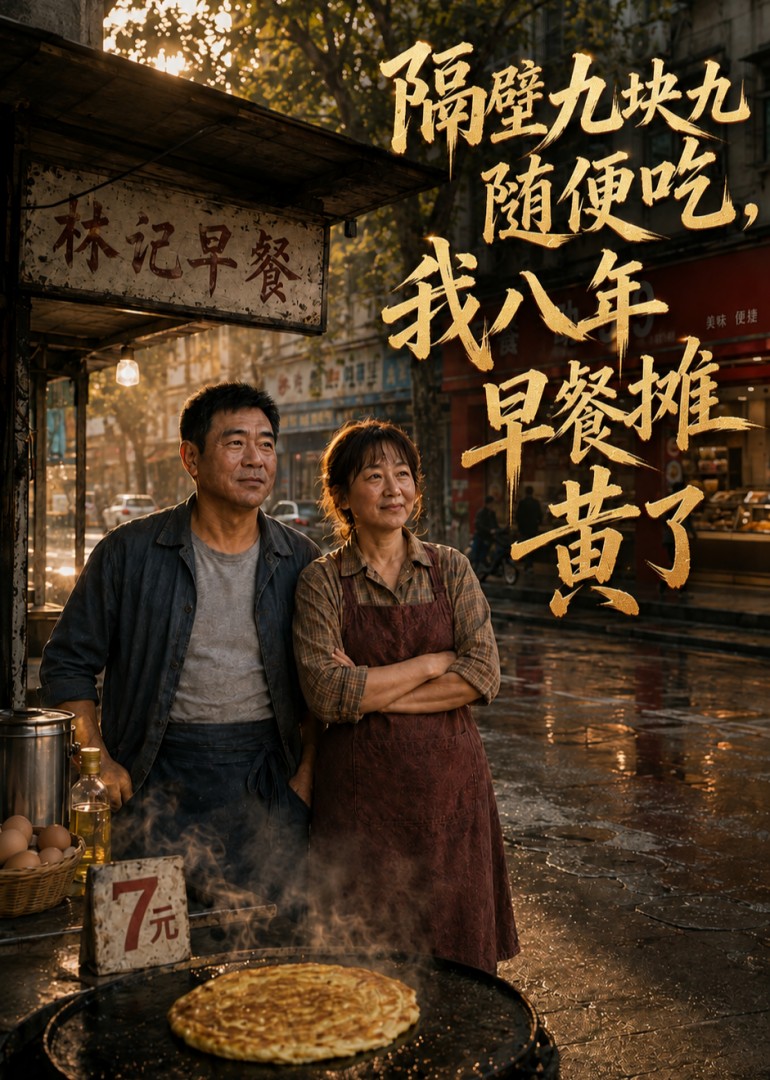 隔壁九块九随便吃，我八年早餐摊黄了