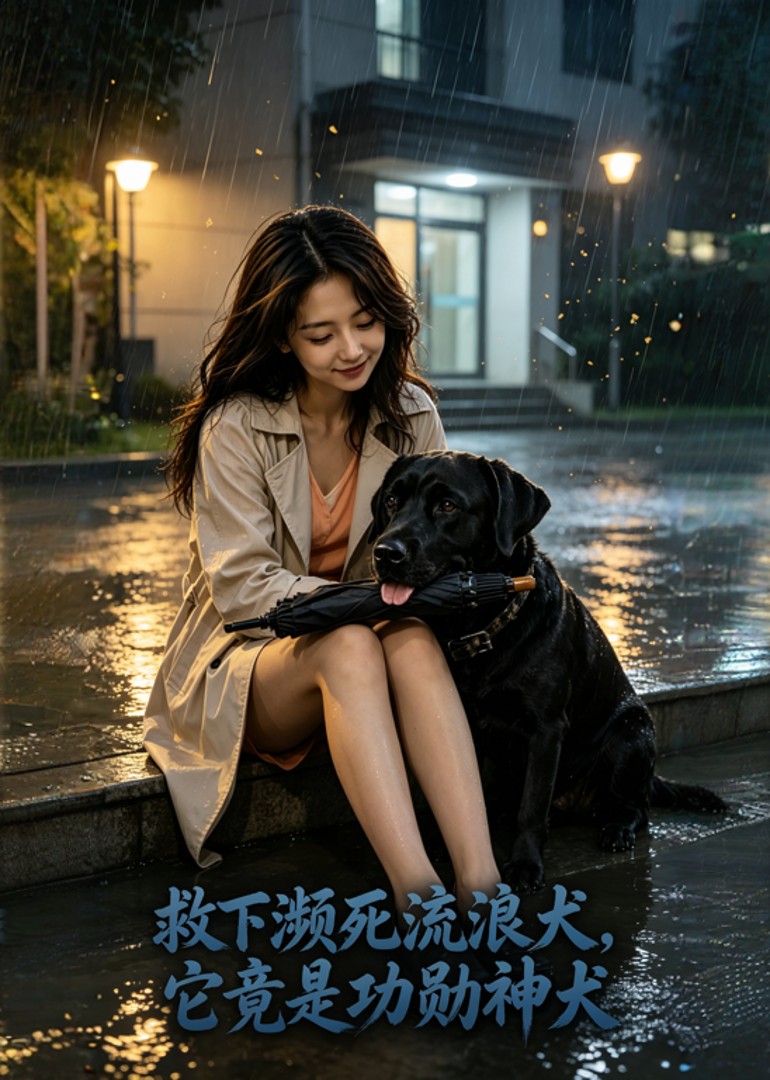 救下濒死流浪犬，它竟是功勋神犬