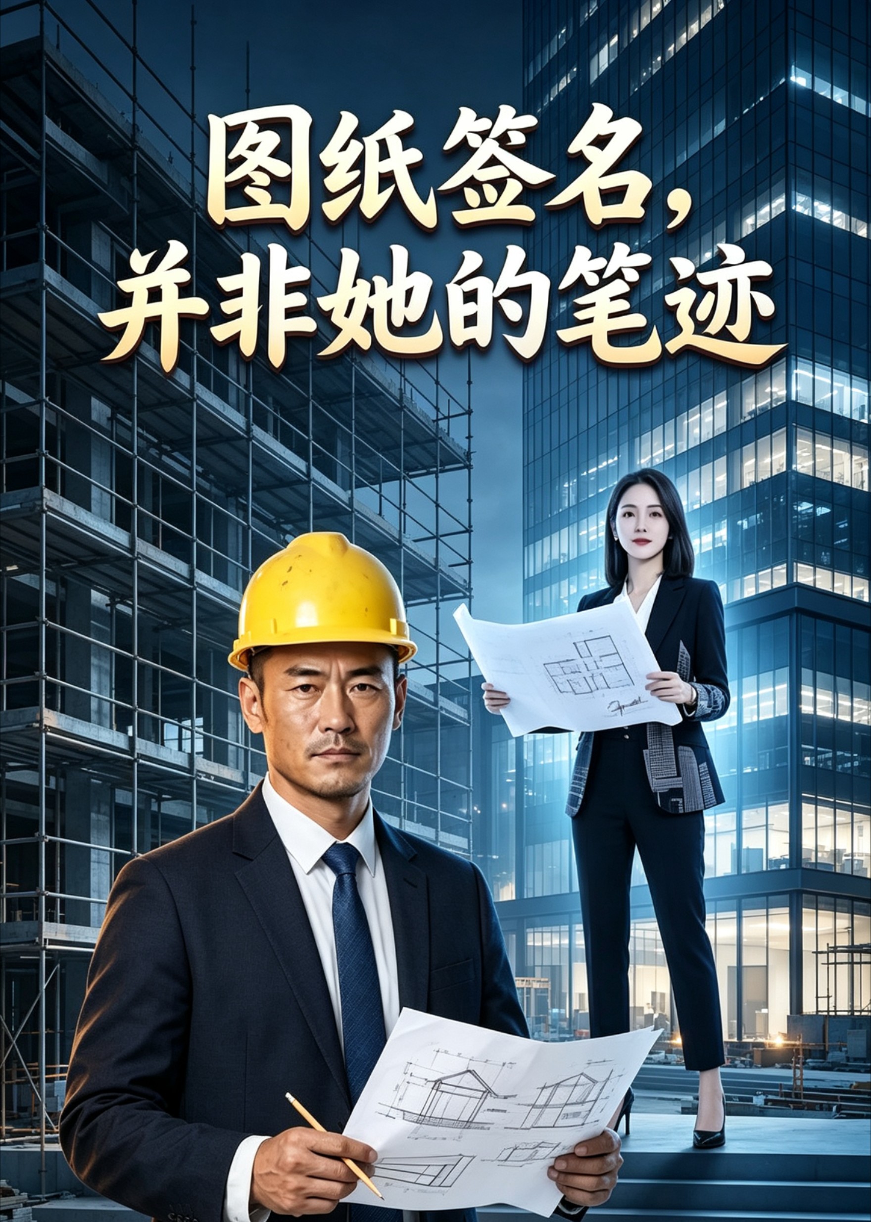 图纸签名，并非她的笔迹