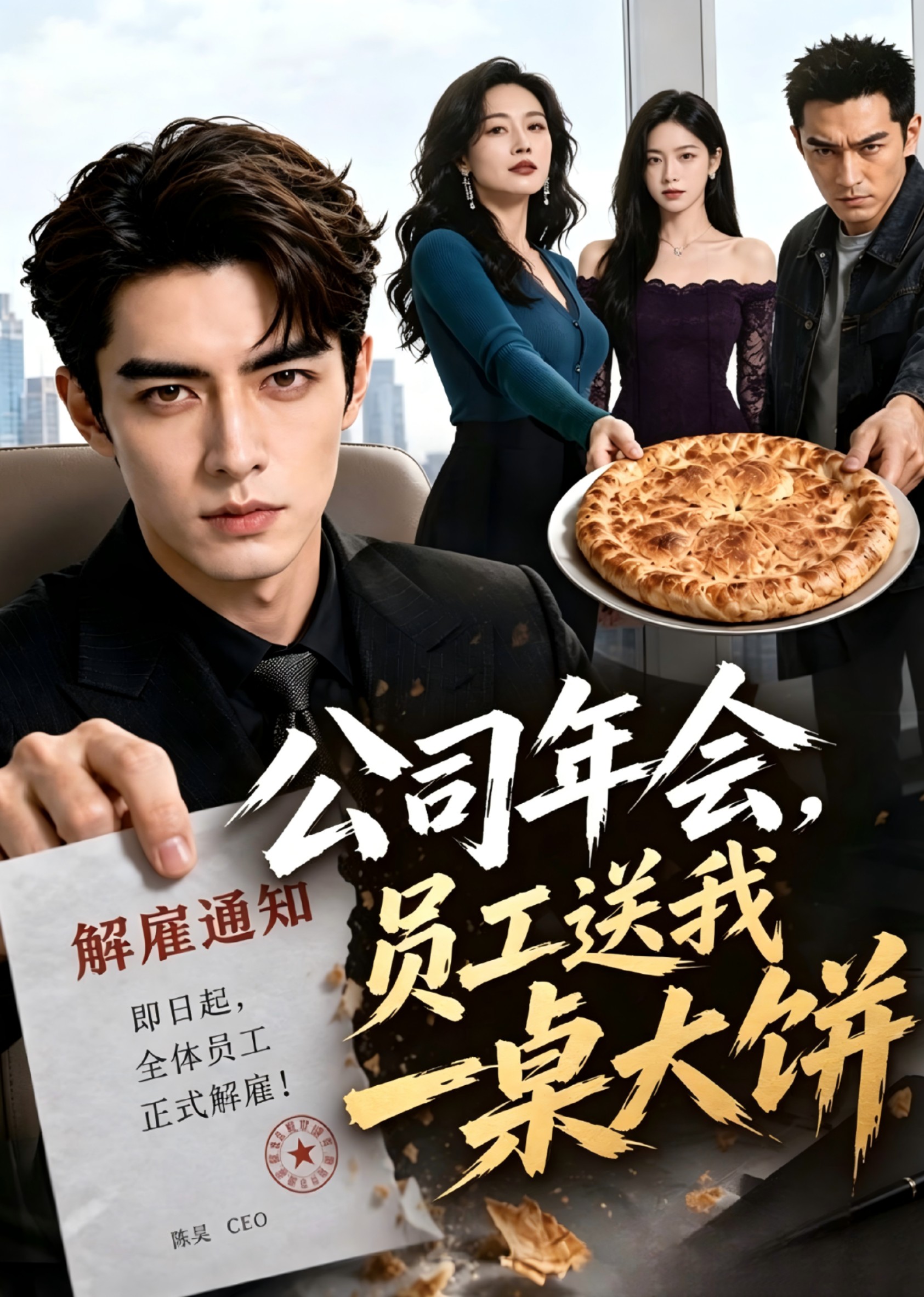 公司年会，员工送我一桌大饼