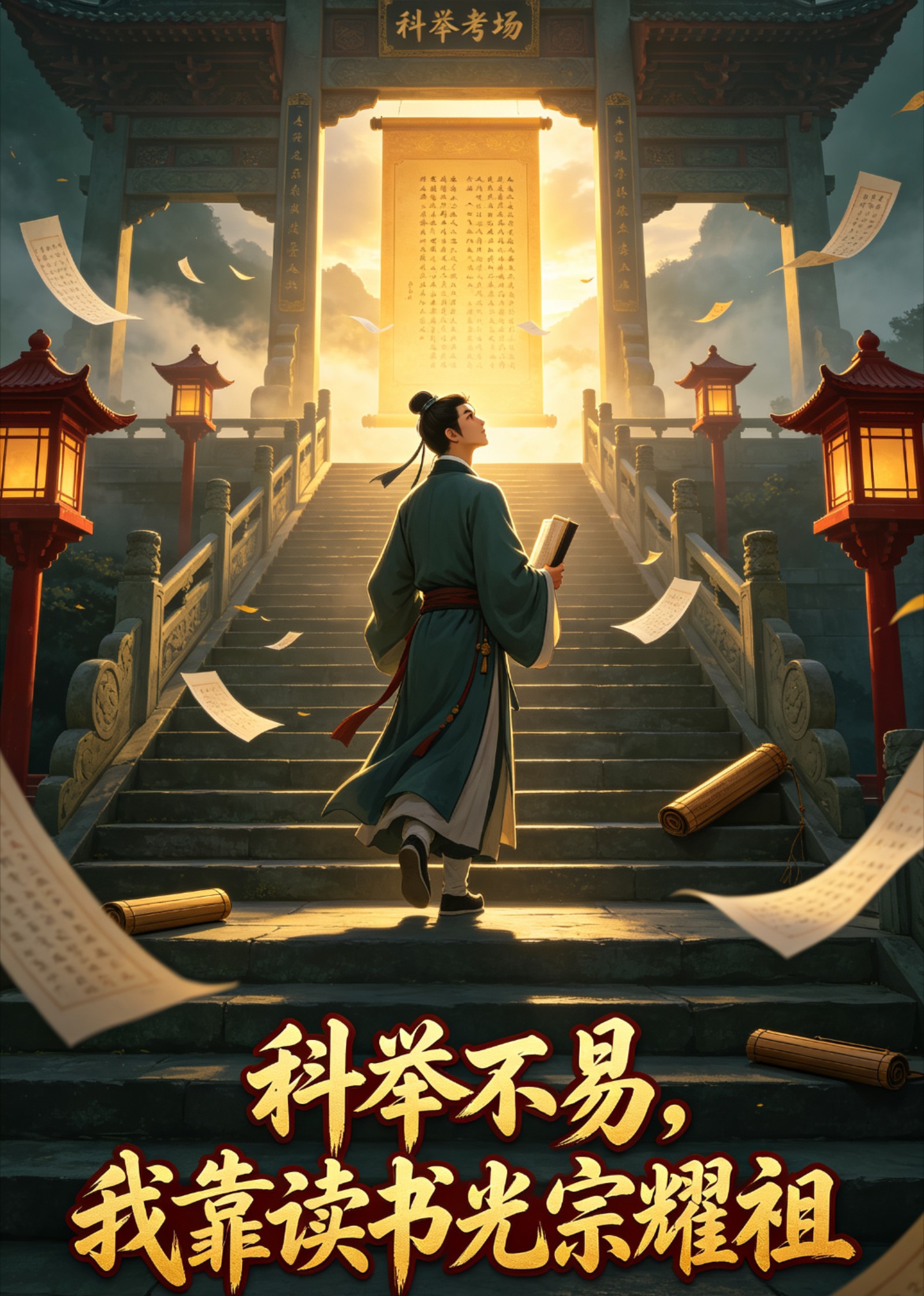科举不易，我靠读书光宗耀祖