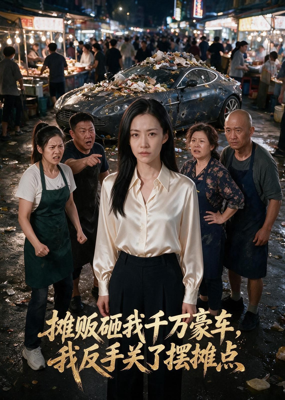 摊贩砸我千万豪车，我反手关了摆摊点封面图