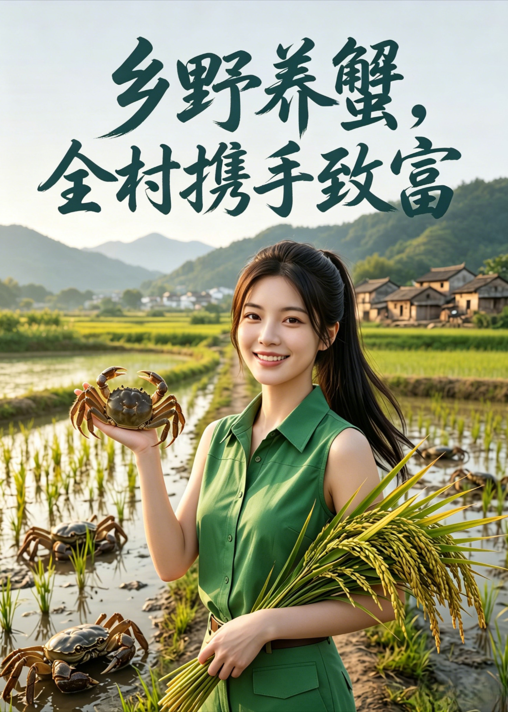 乡野养蟹，全村携手致富