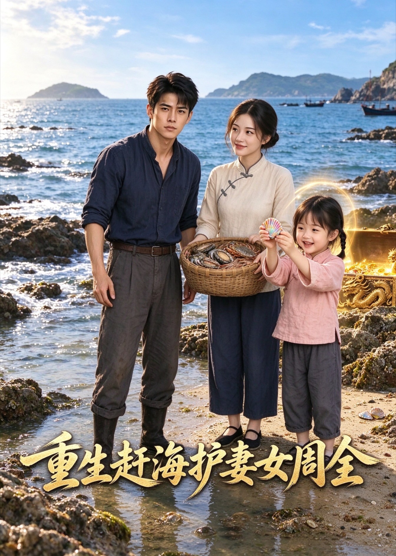 重生赶海护妻女周全封面图