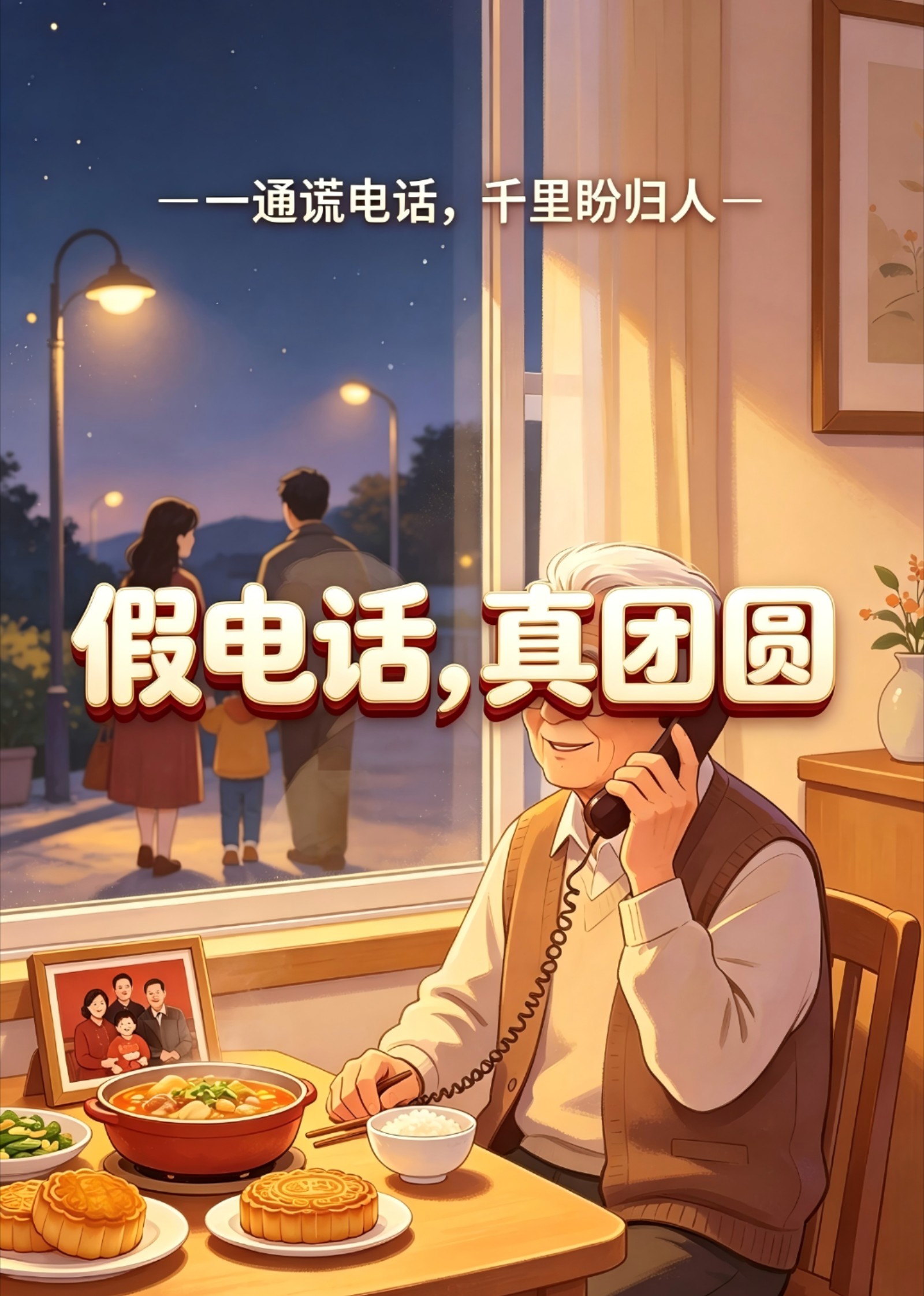 假电话，真团圆