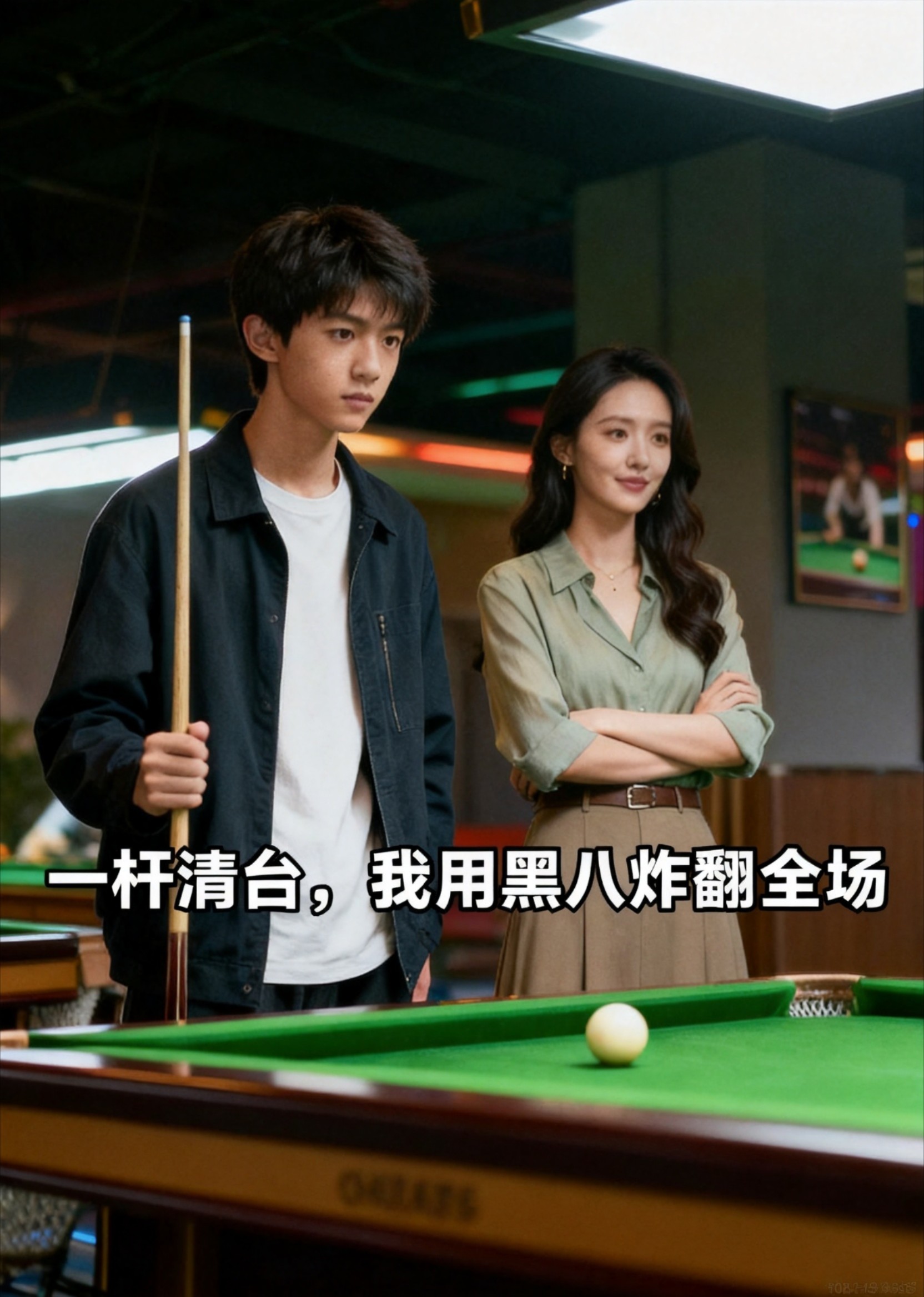 一杆清台，我用黑八炸翻全场