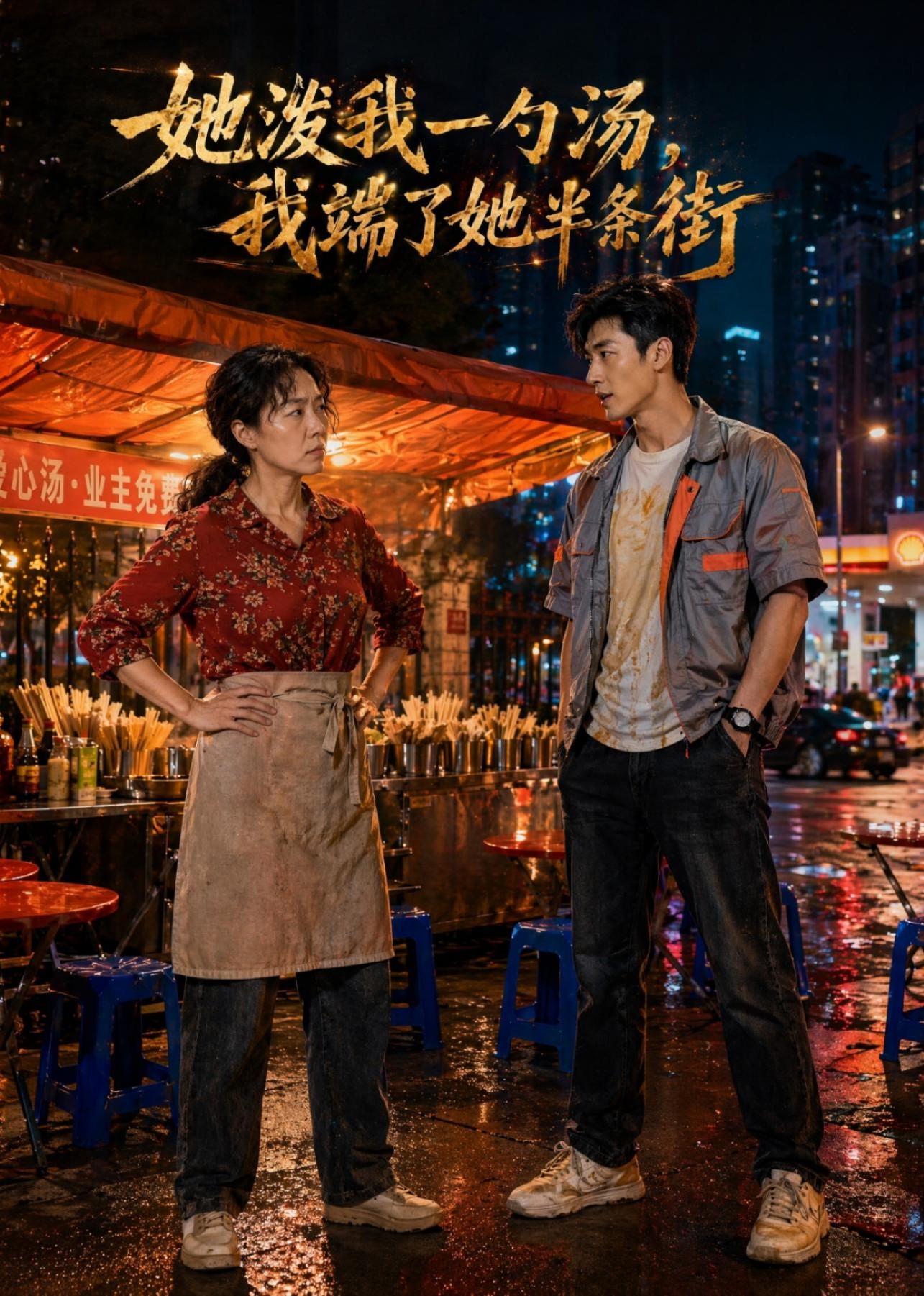 她泼我一勺汤，我端了她半条街