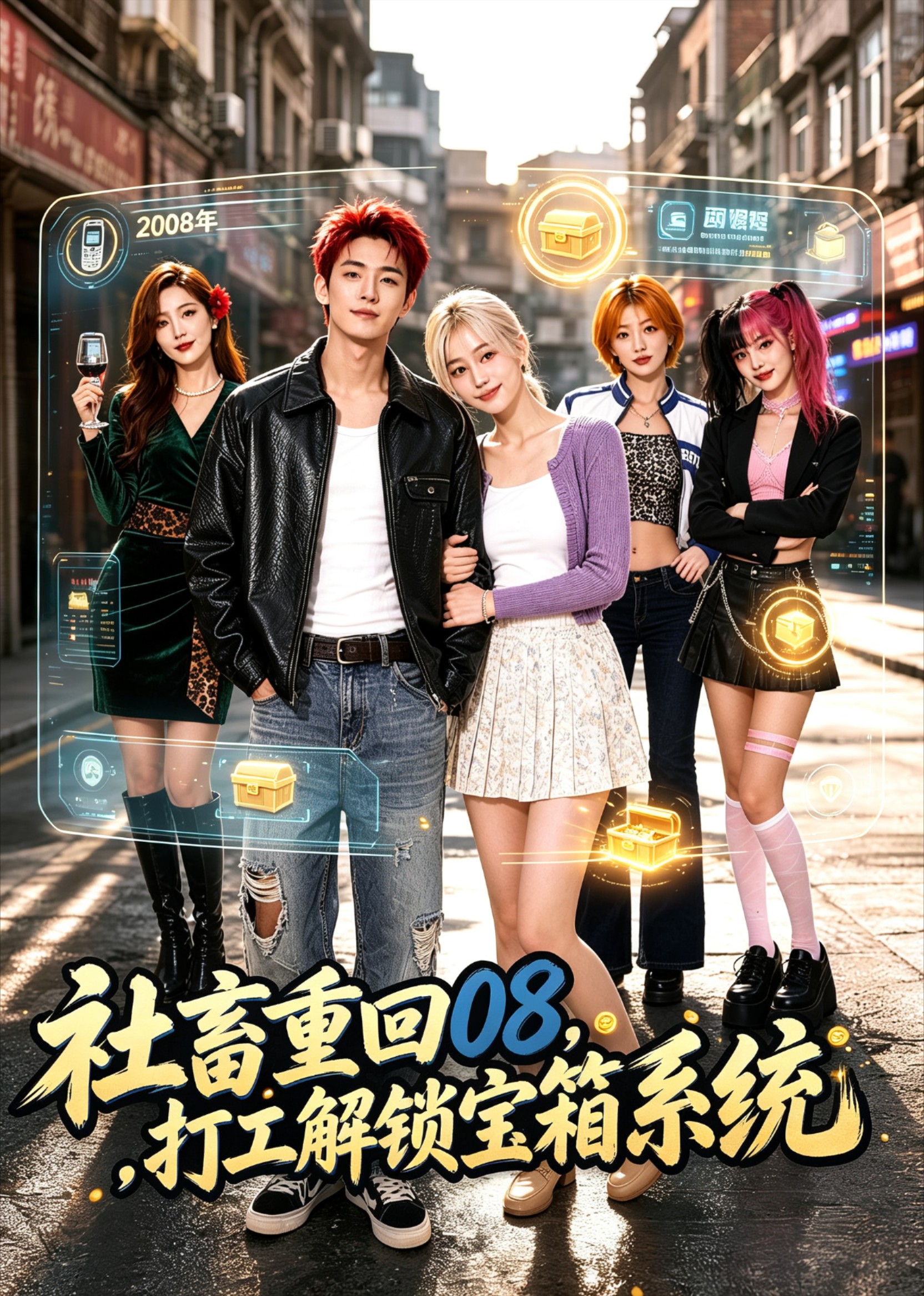 社畜重回08，打工解锁宝箱系统