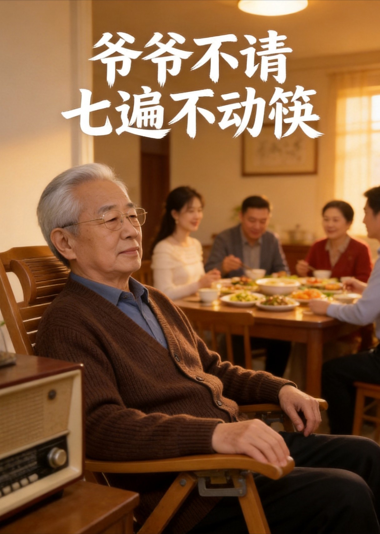 爷爷不请七遍不动筷