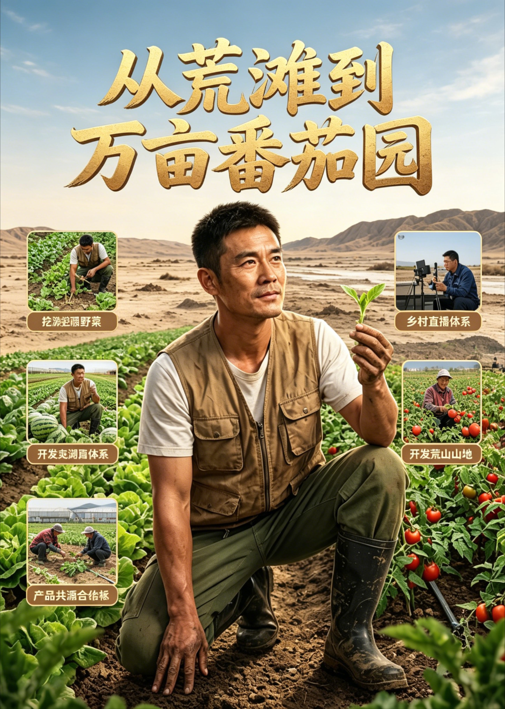 从荒滩到万亩番茄园