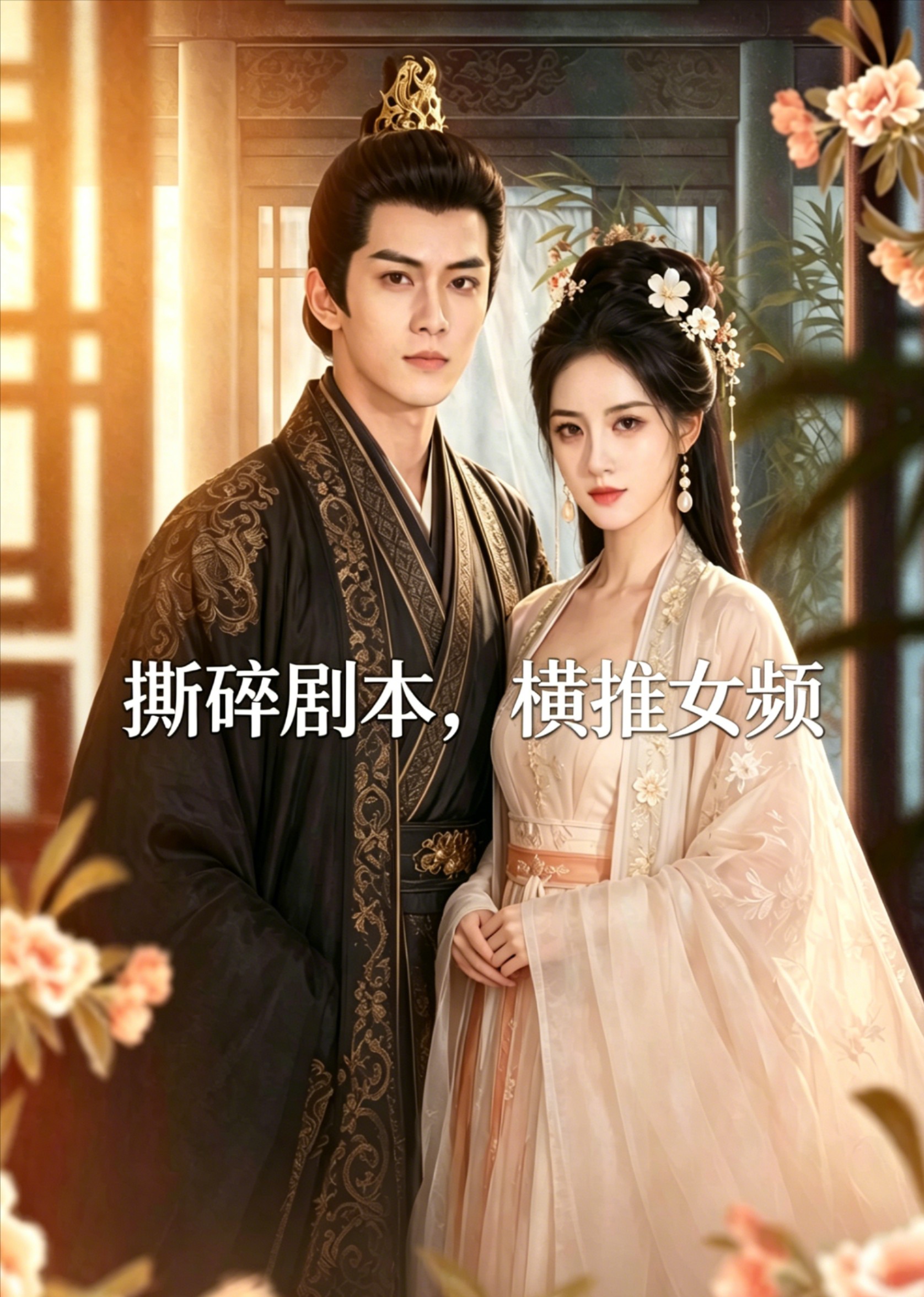 撕碎剧本，横推女频封面图