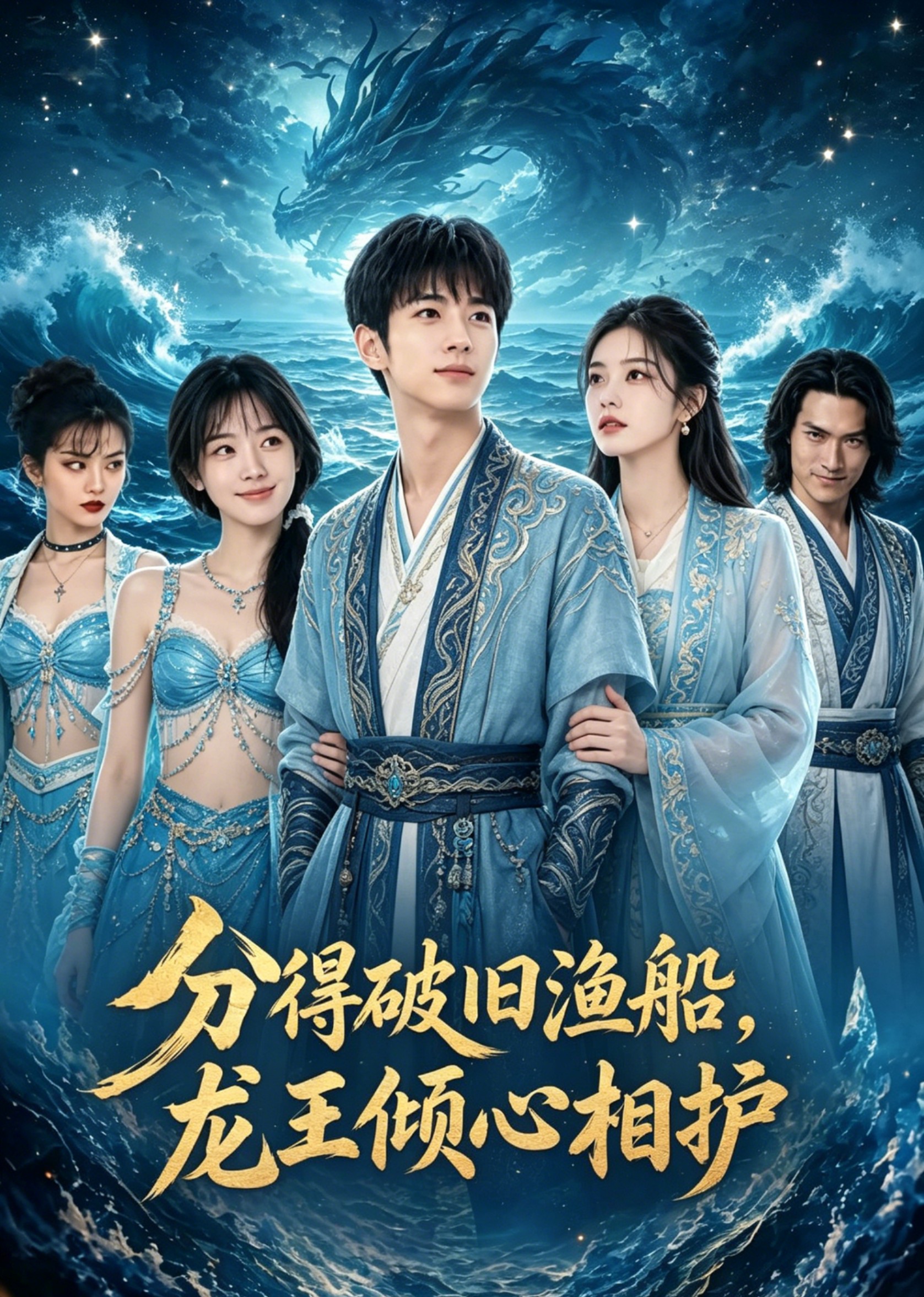 分得破旧渔船，龙王倾心相护
