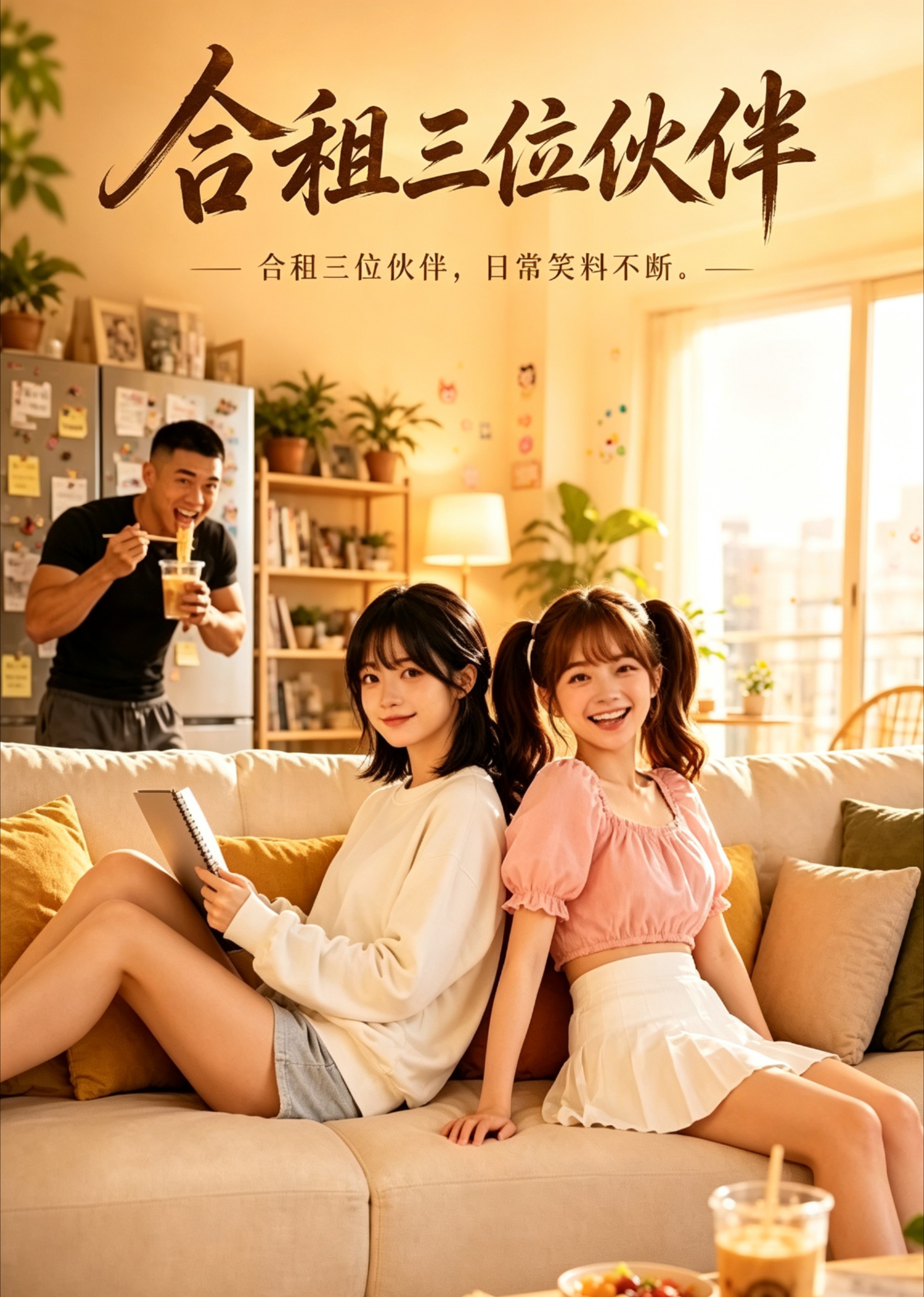合租三位伙伴，日常笑料不断