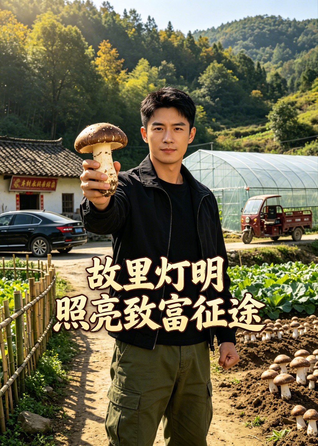 故里灯明照亮致富征途封面图