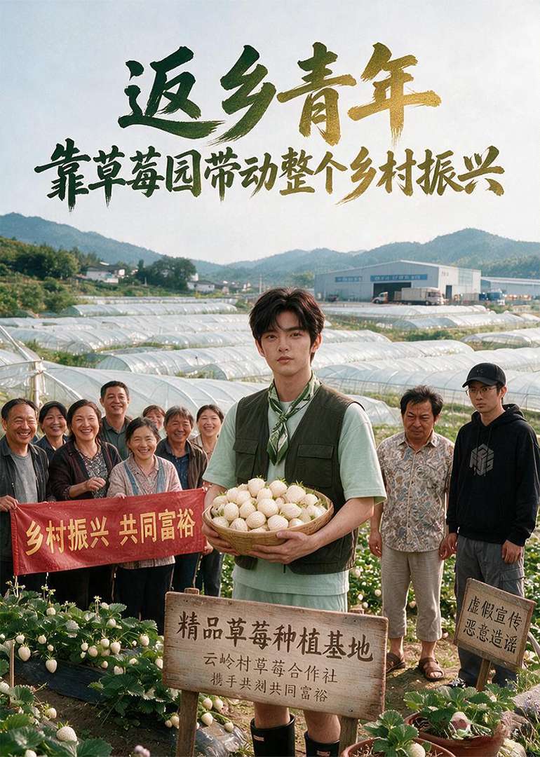 返乡青年 靠草莓园带动整个乡村振兴