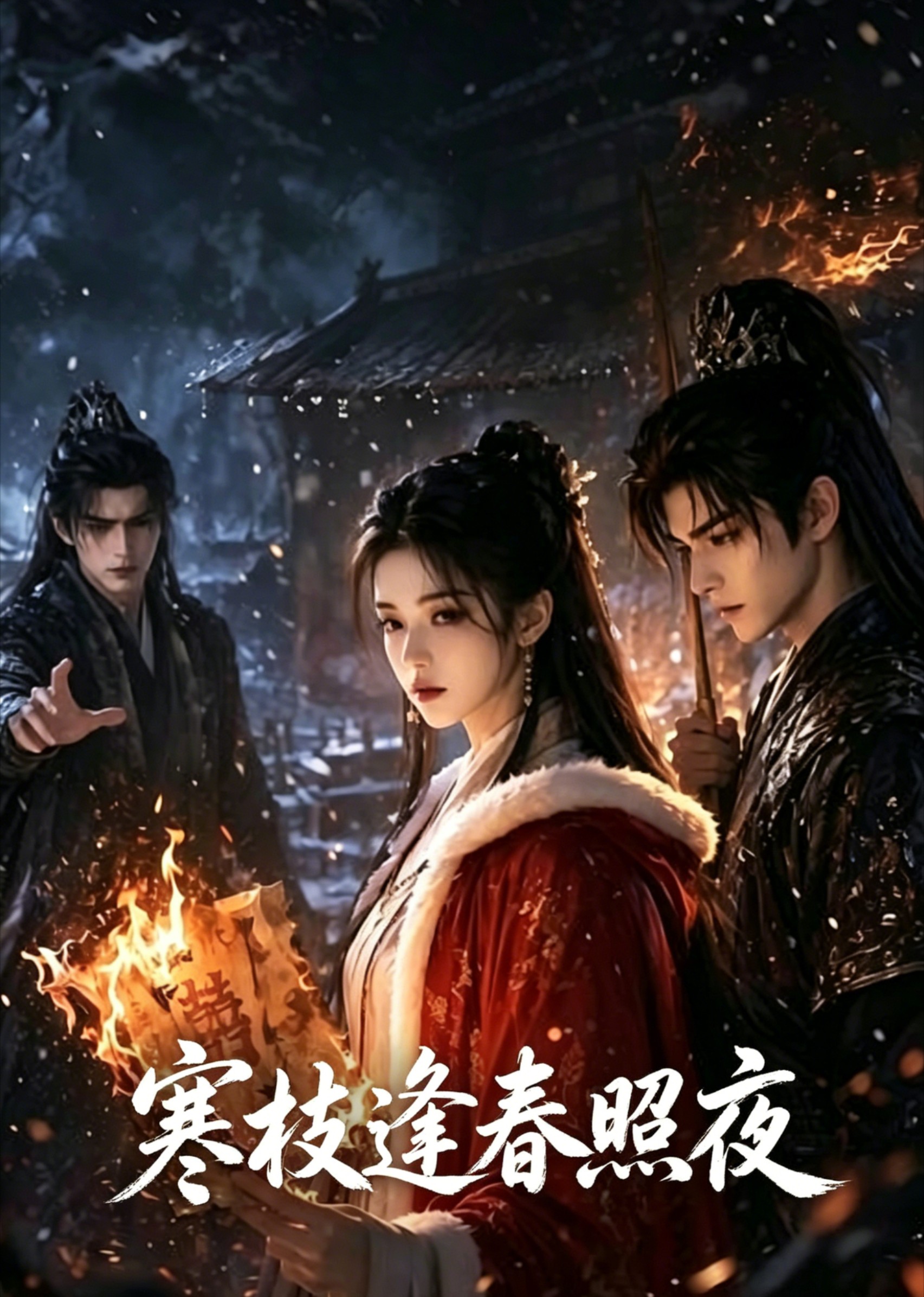 寒枝逢春照夜