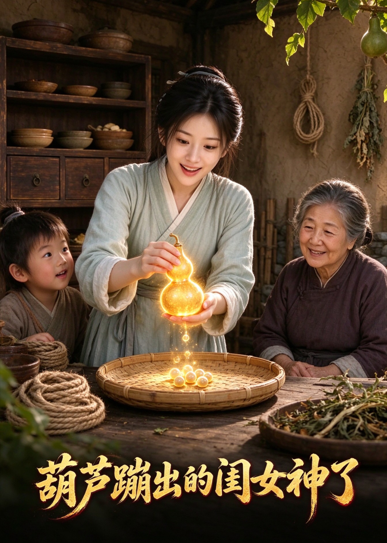 葫芦蹦出的闺女神了封面图