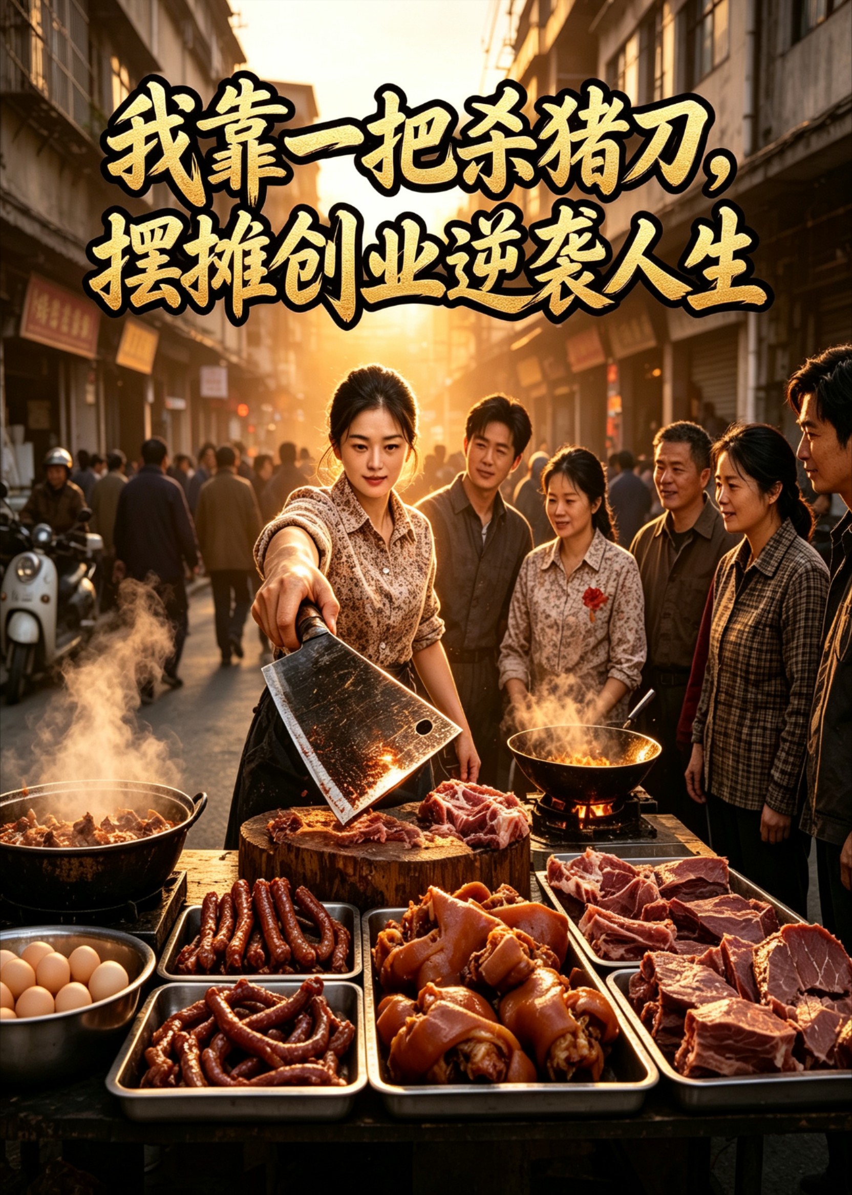 我靠一把杀猪刀，摆摊创业逆袭人生