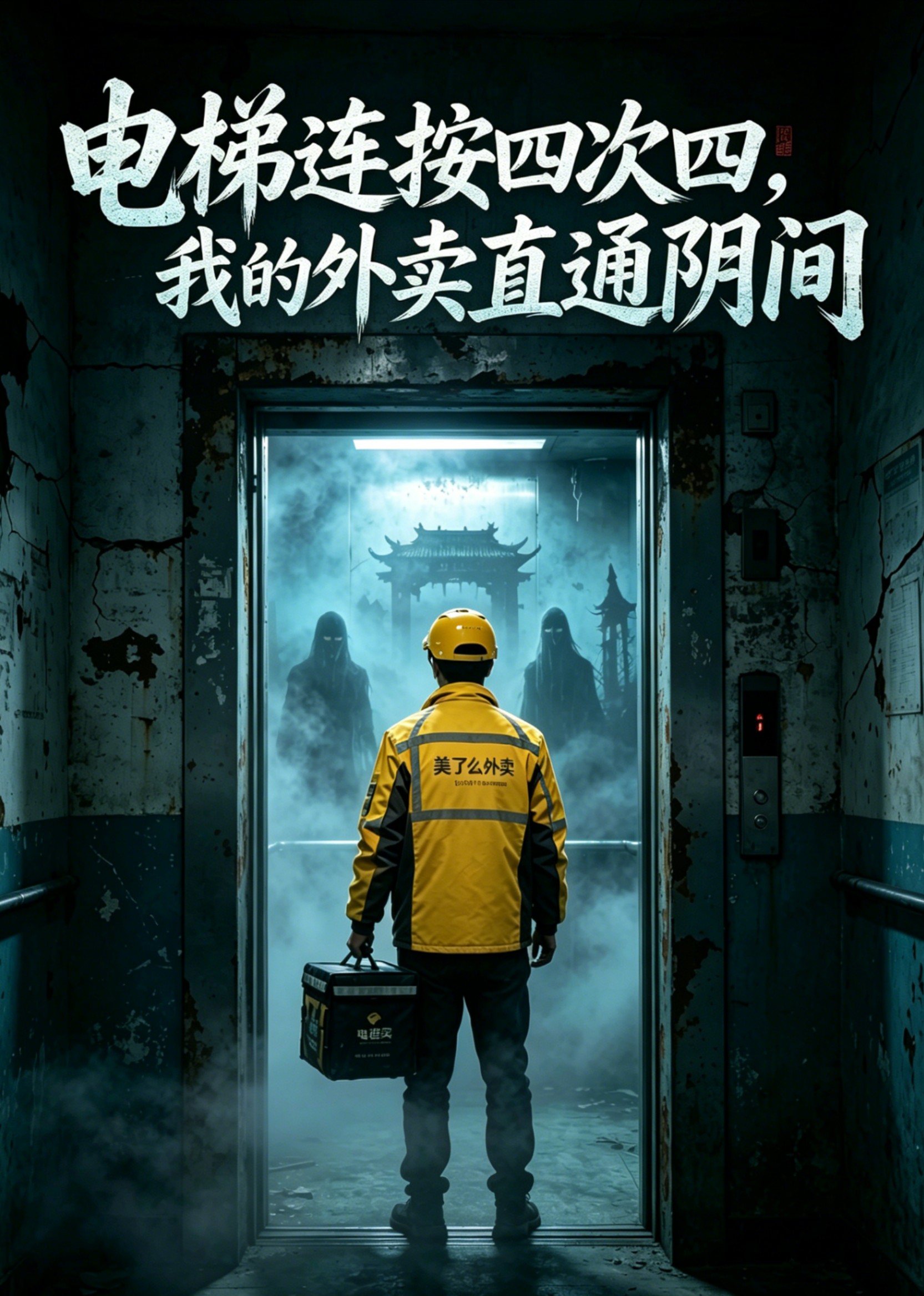 电梯连按四次四，我的外卖直通阴间