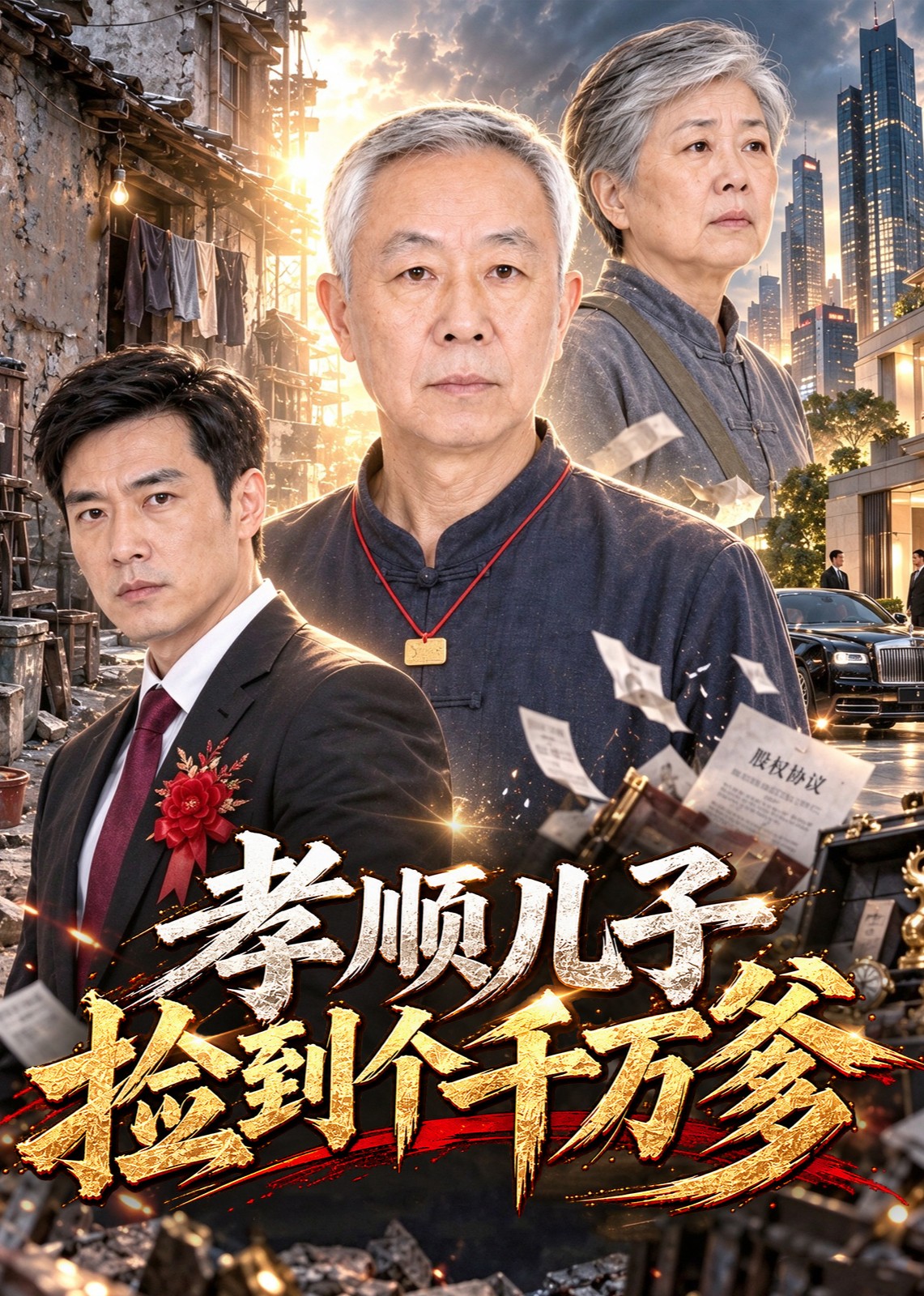 孝顺儿子捡到个千万爹封面图