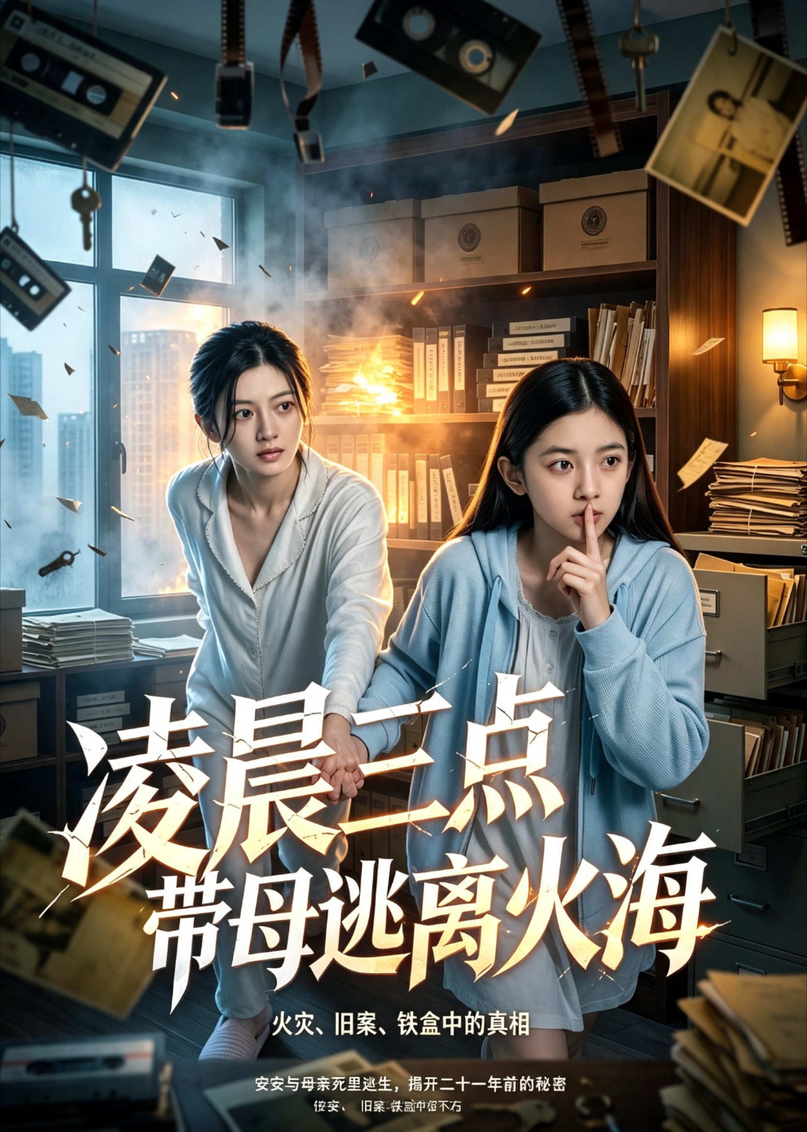 凌晨三点带母逃离火海