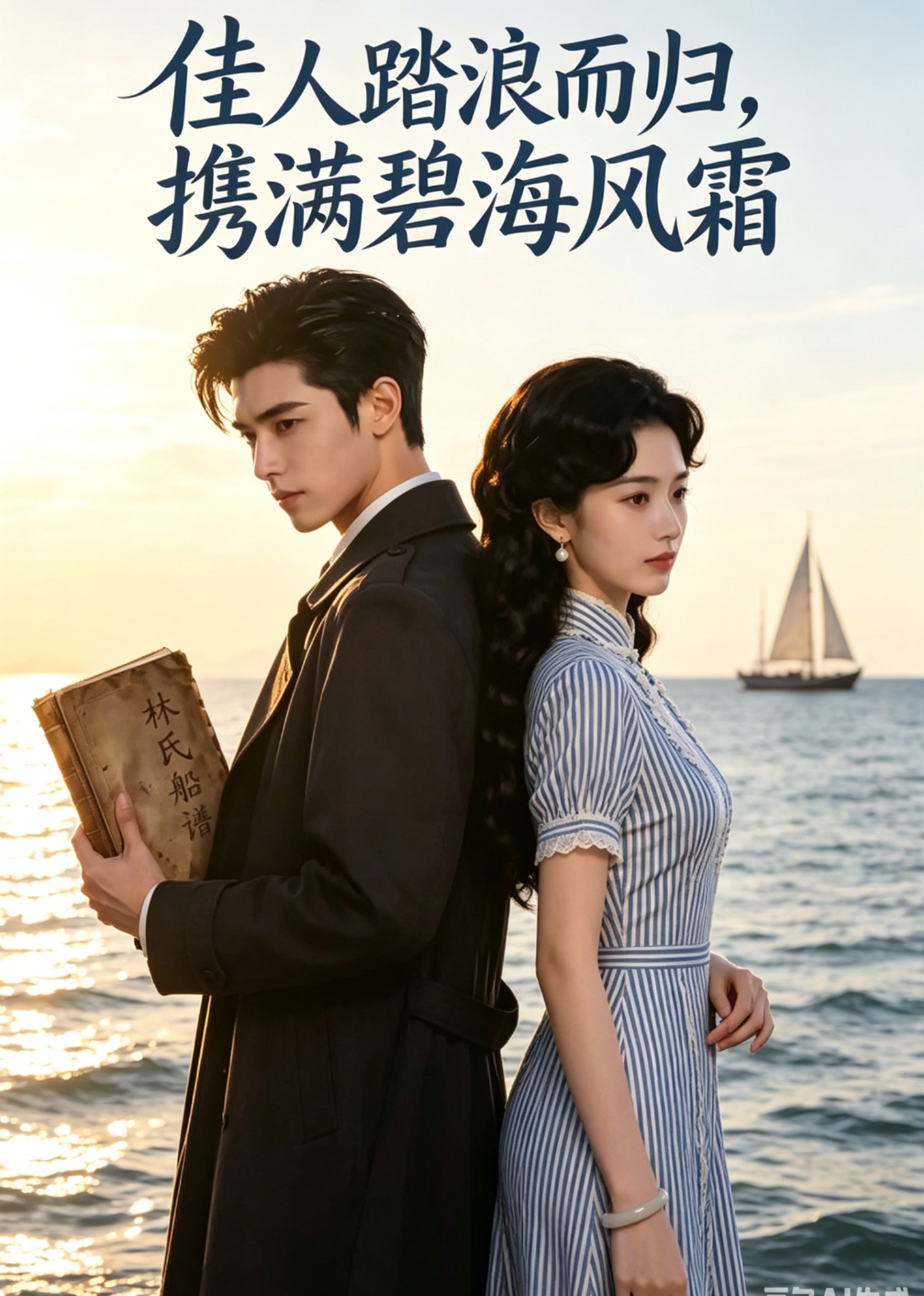 佳人踏浪而归，携满碧海风霜