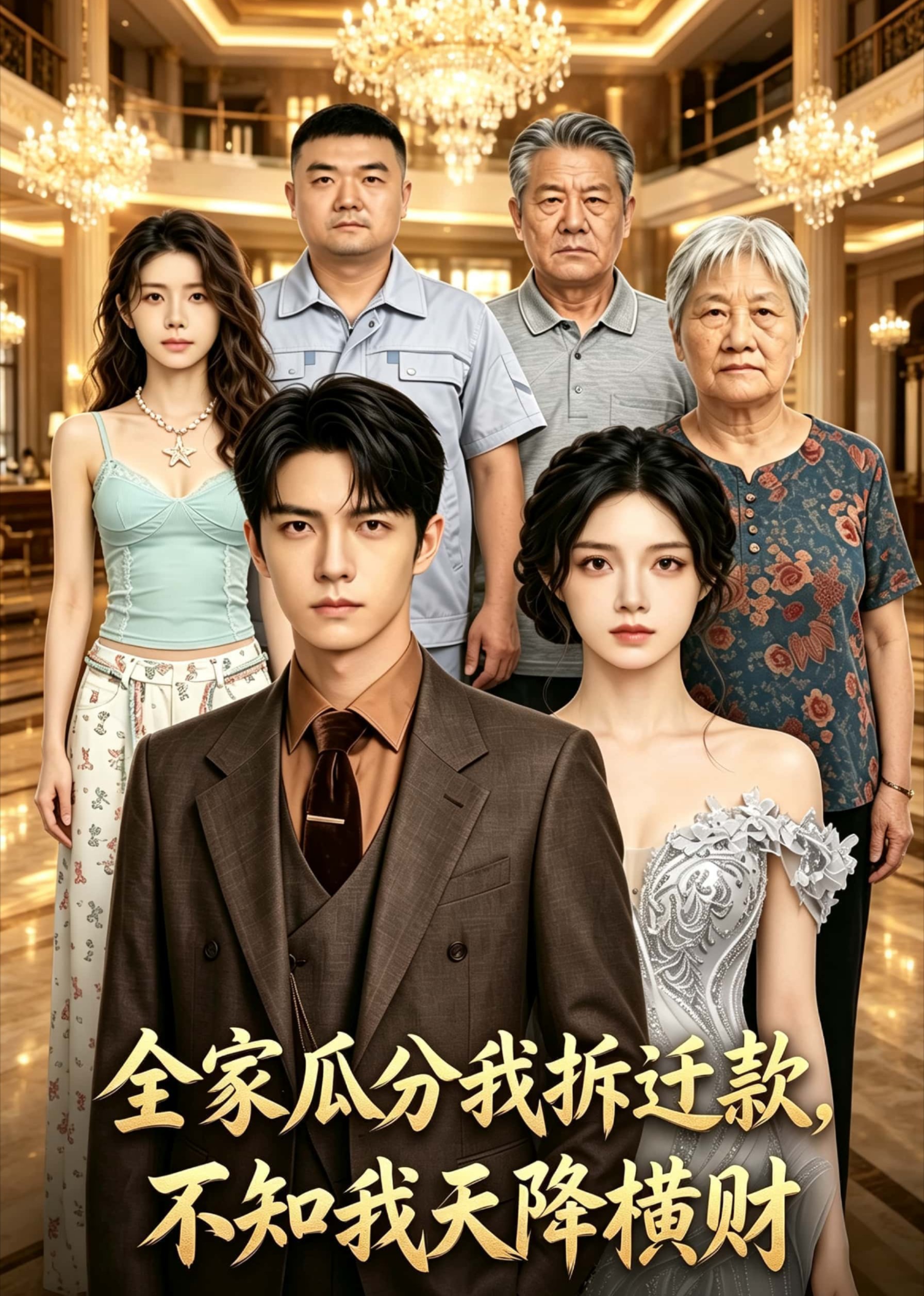 全家瓜分我拆迁款，不知我天降横财