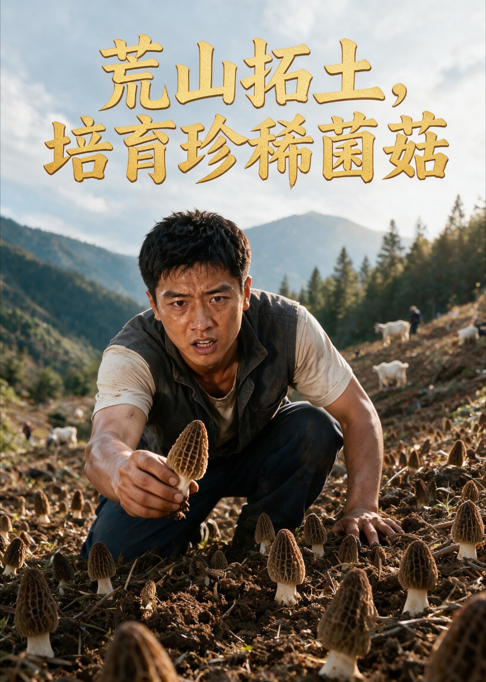 荒山拓土，培育珍稀菌菇