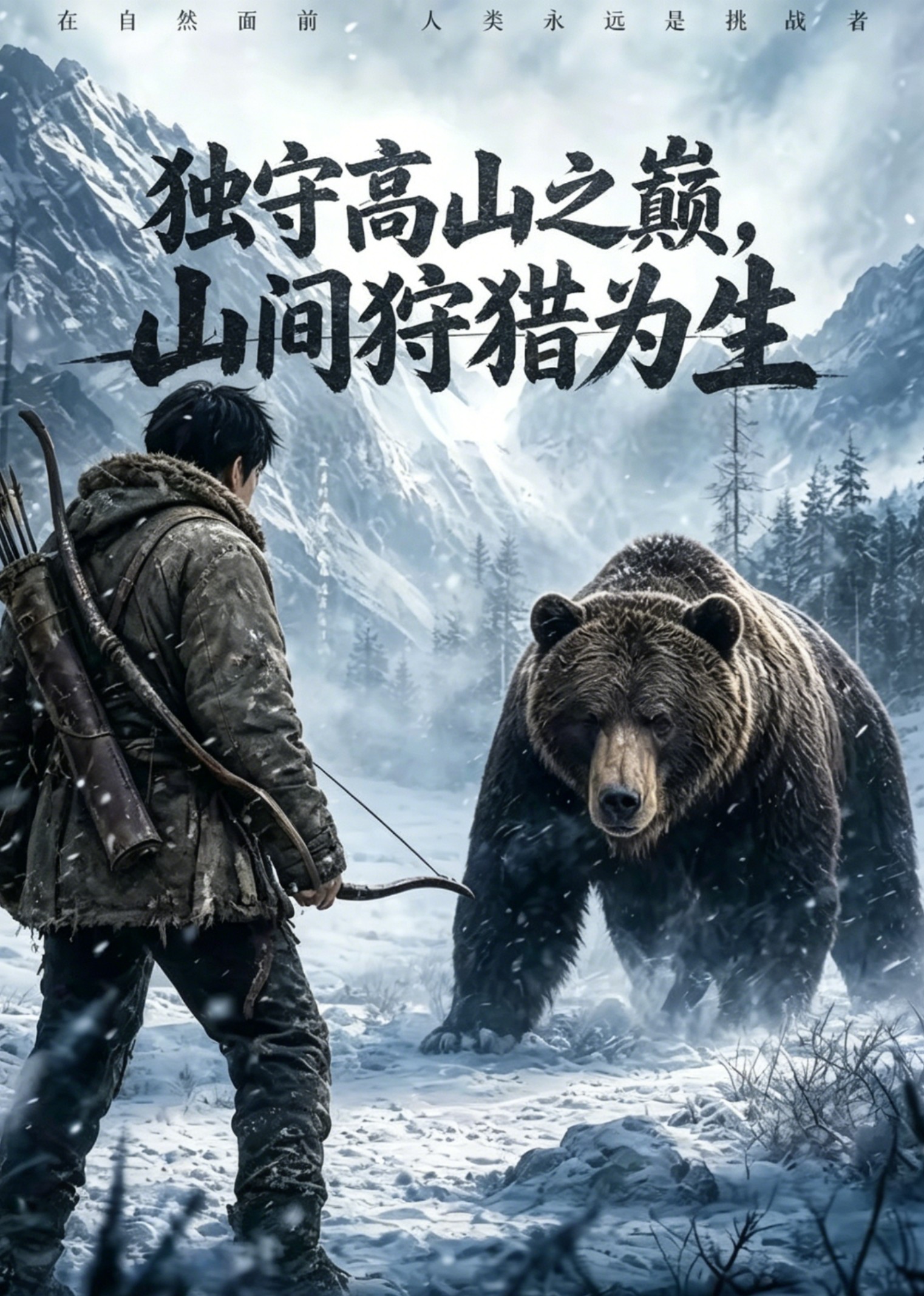 独守高山之巅，山间狩猎为生