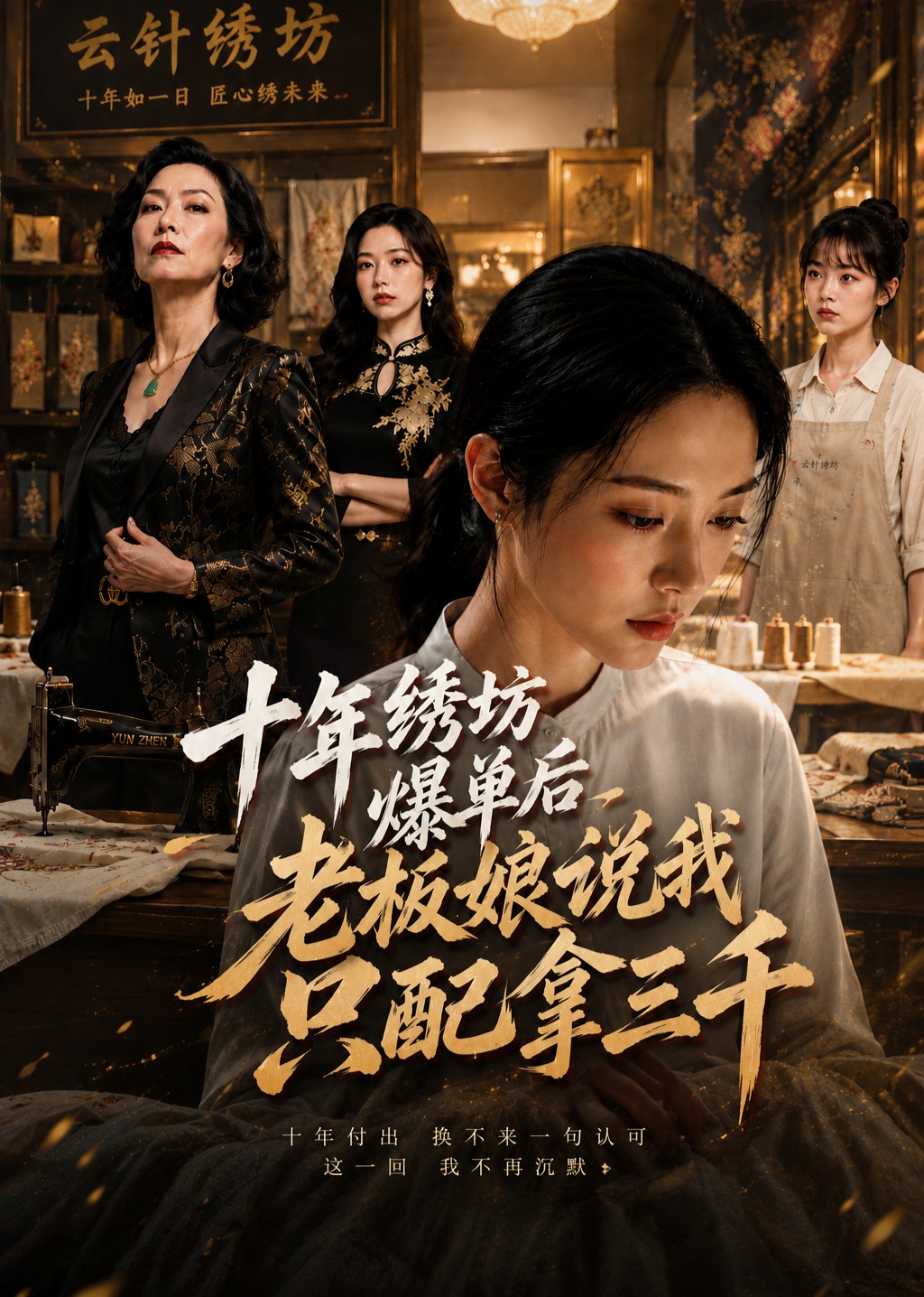 十年绣坊爆单后，老板娘说我只配拿三千