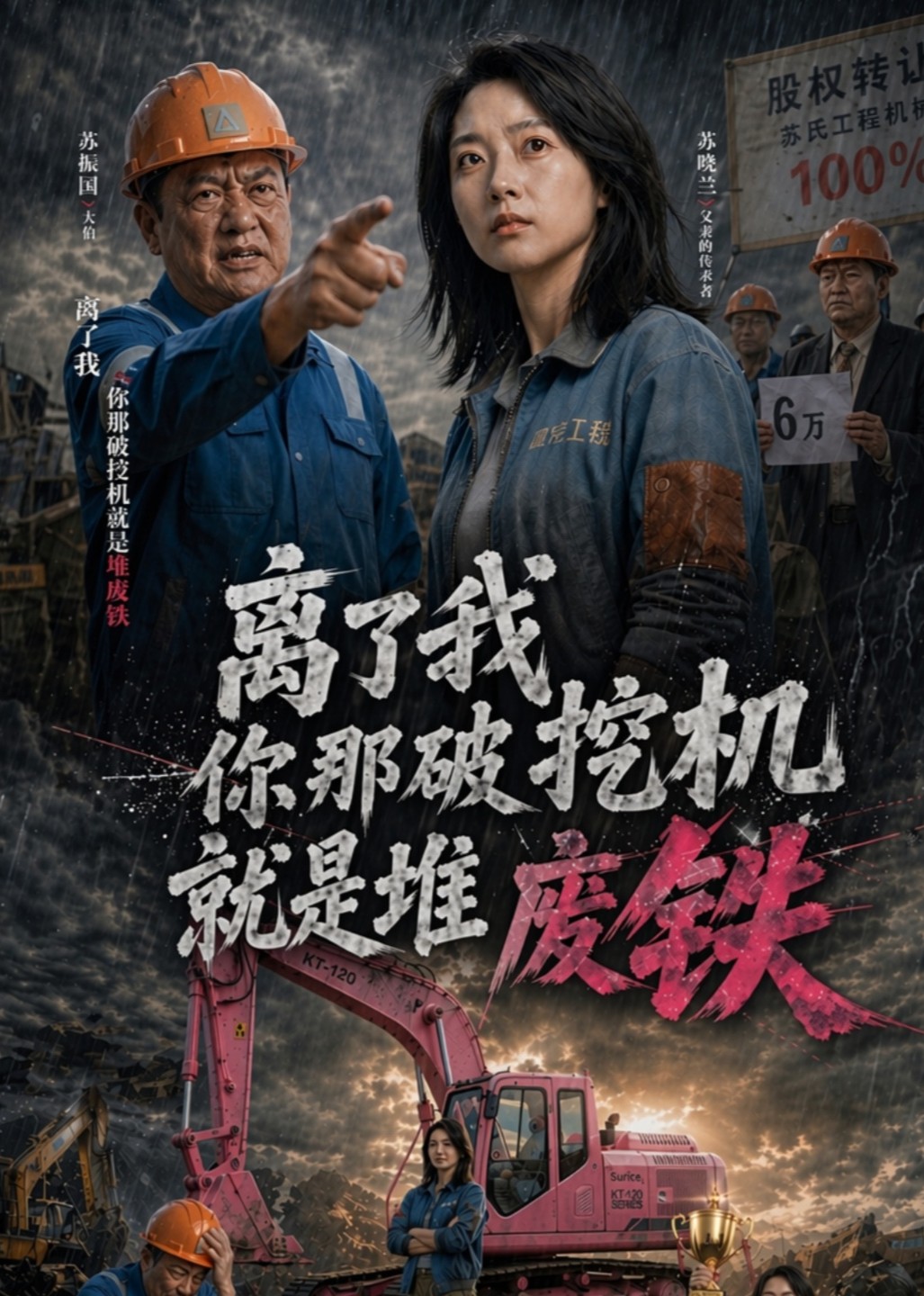 离了我你那破挖机就是堆废铁