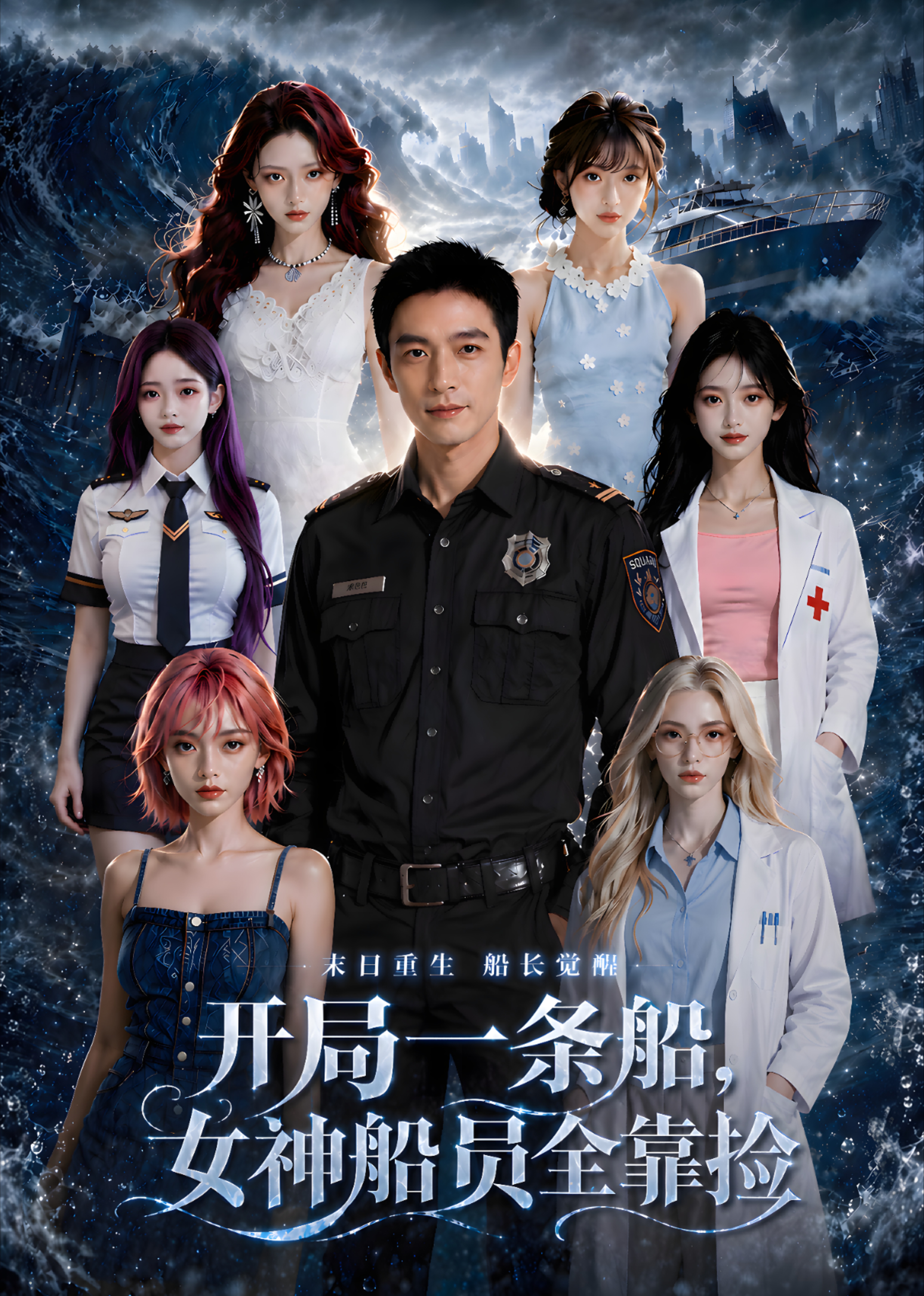 开局一条船，女神船员全靠捡封面图