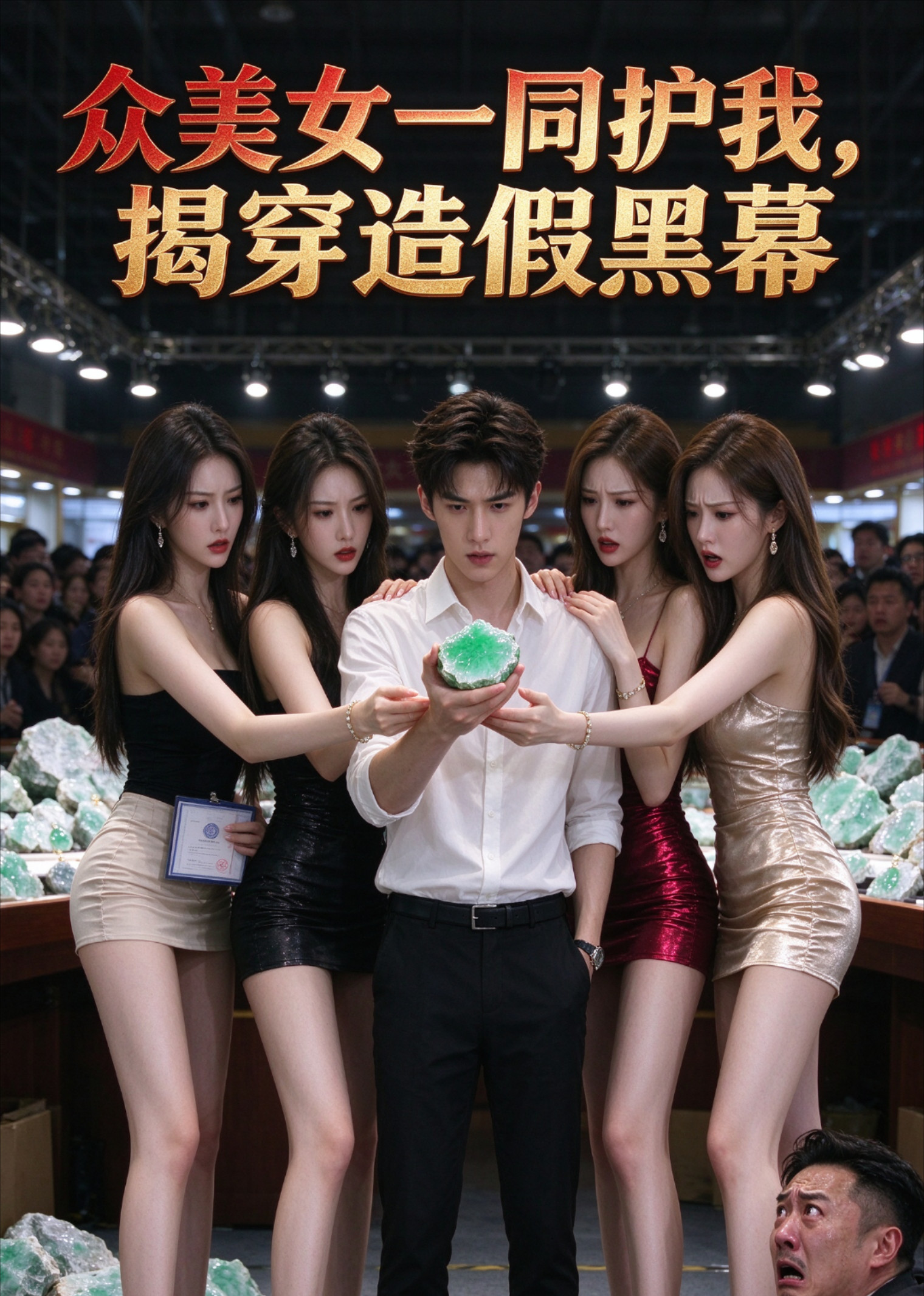 众美女一同护我，揭穿造假黑幕封面图