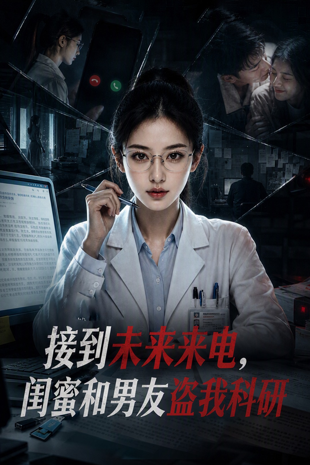 接到未来来电，闺蜜和男友盗我科研封面图