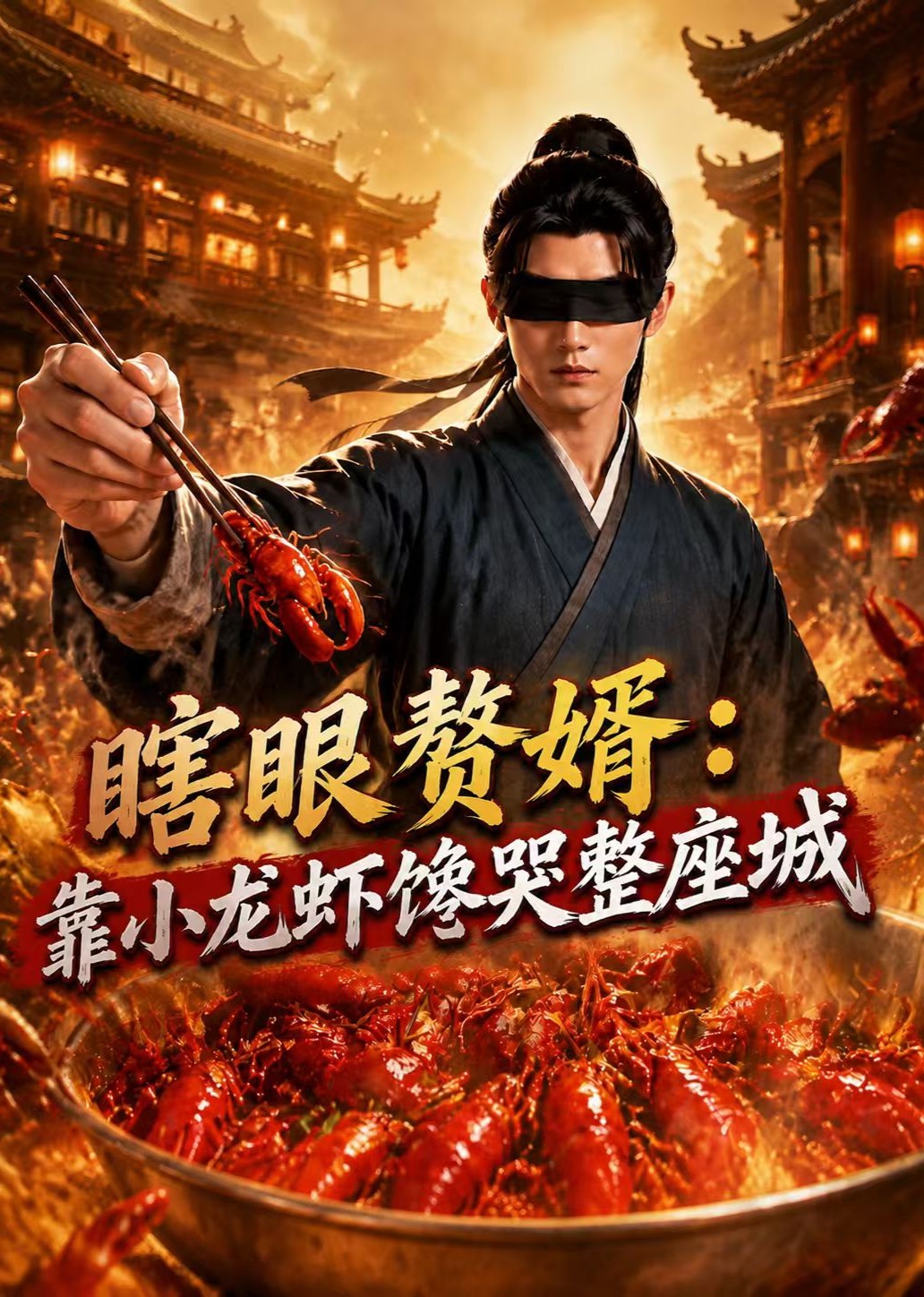 瞎眼赘婿：靠小龙虾馋哭整座城
