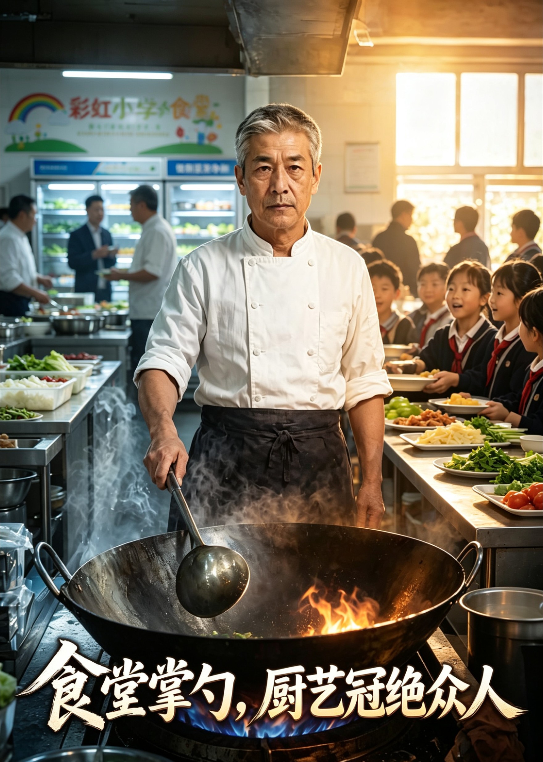 食堂掌勺，厨艺冠绝众人