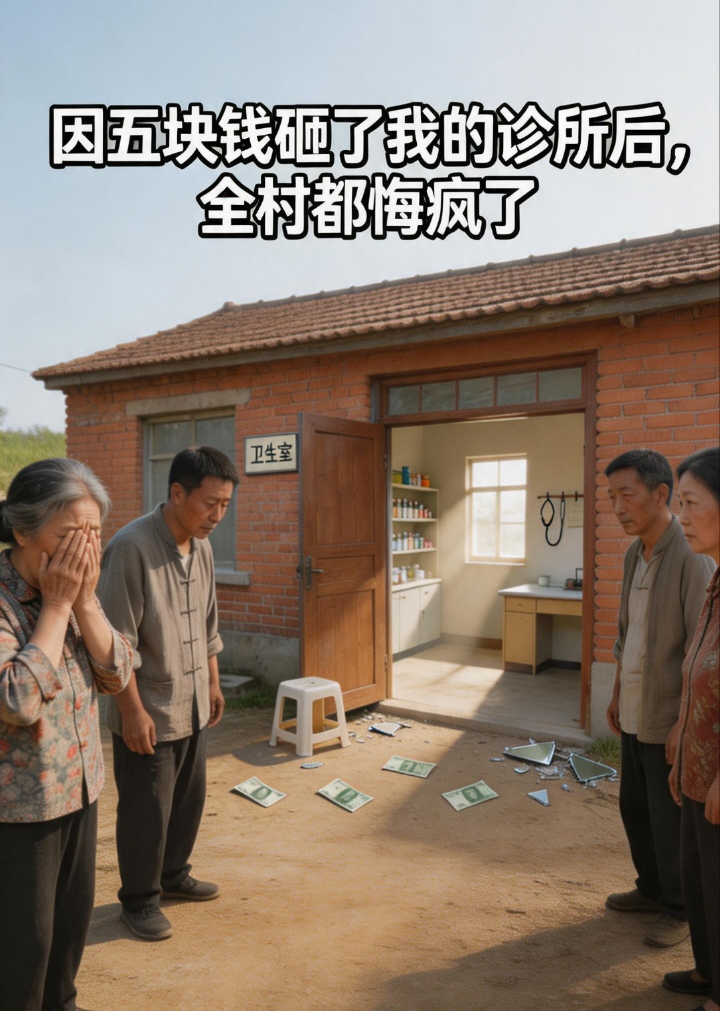 因五块钱砸了我的诊所后，全村都悔疯了