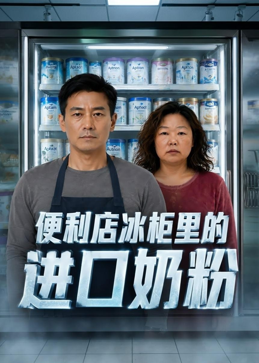 便利店冰柜里的进口奶粉封面图