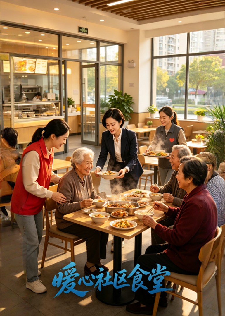 暖心社区食堂