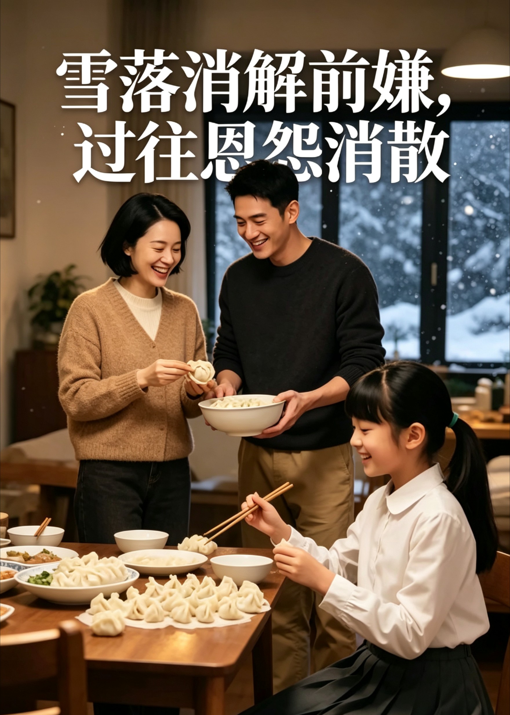 雪落消解前嫌，过往恩怨消散