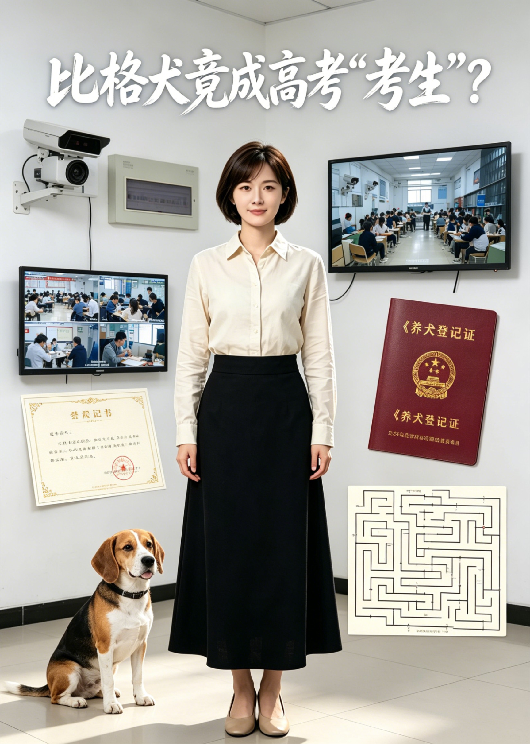 比格犬竟成高考“考生”？