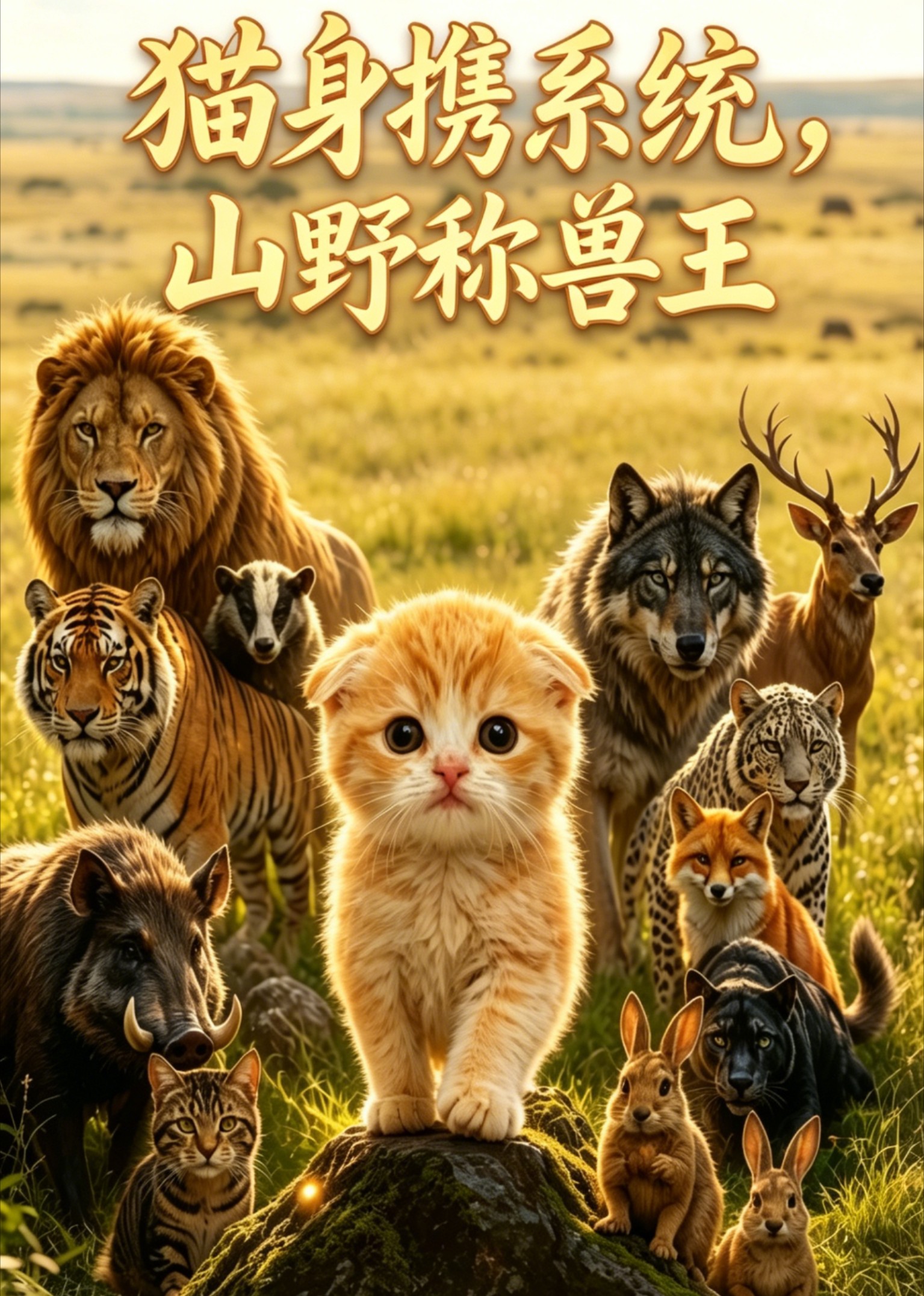 猫身携系统，山野称兽王