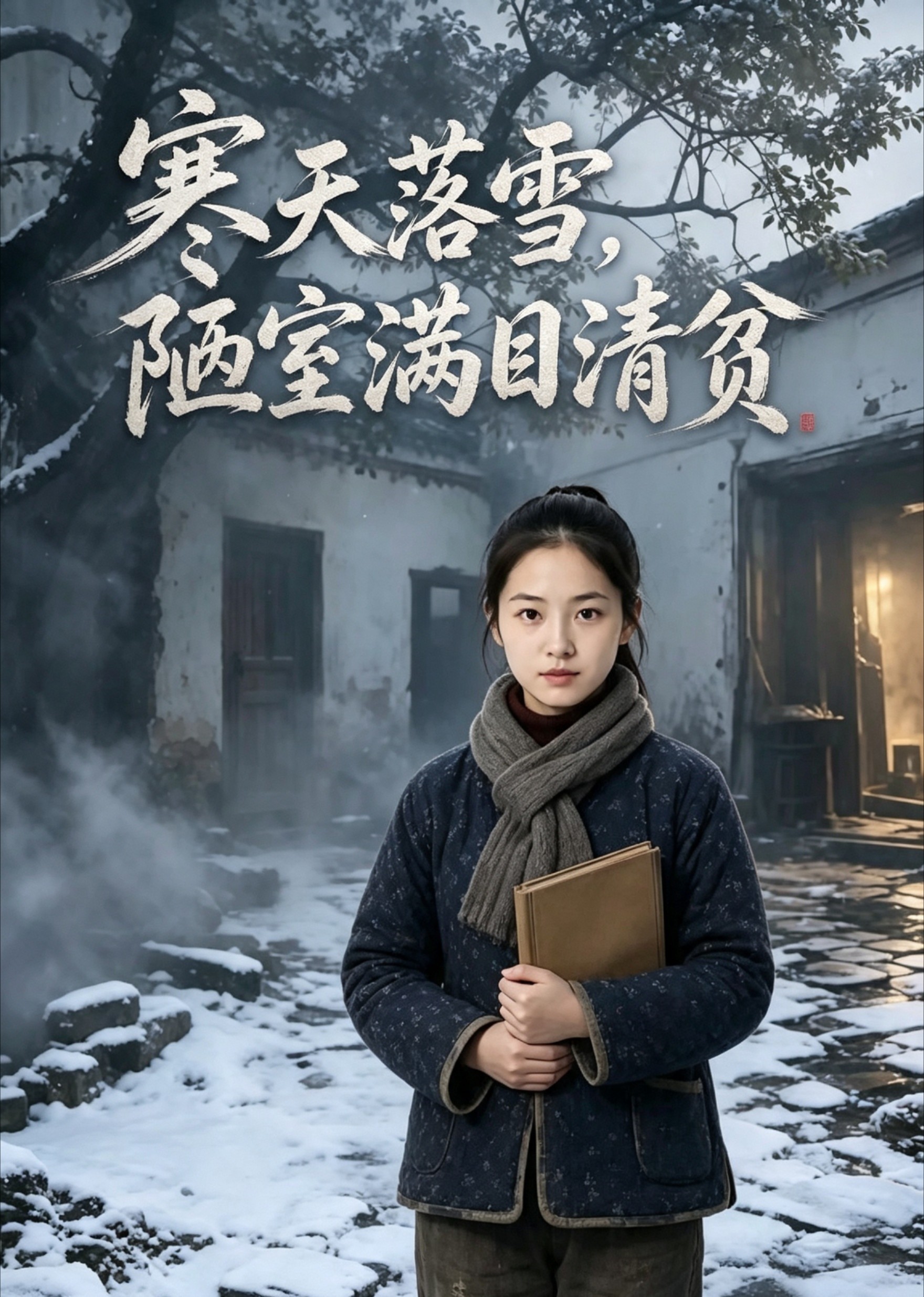 寒天落雪，陋室满目清贫