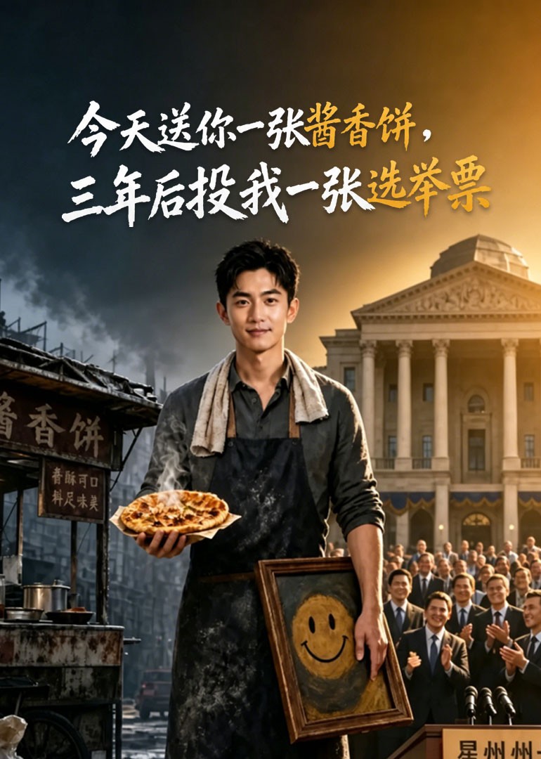今天送你一张酱香饼，三年后投我一张选举票