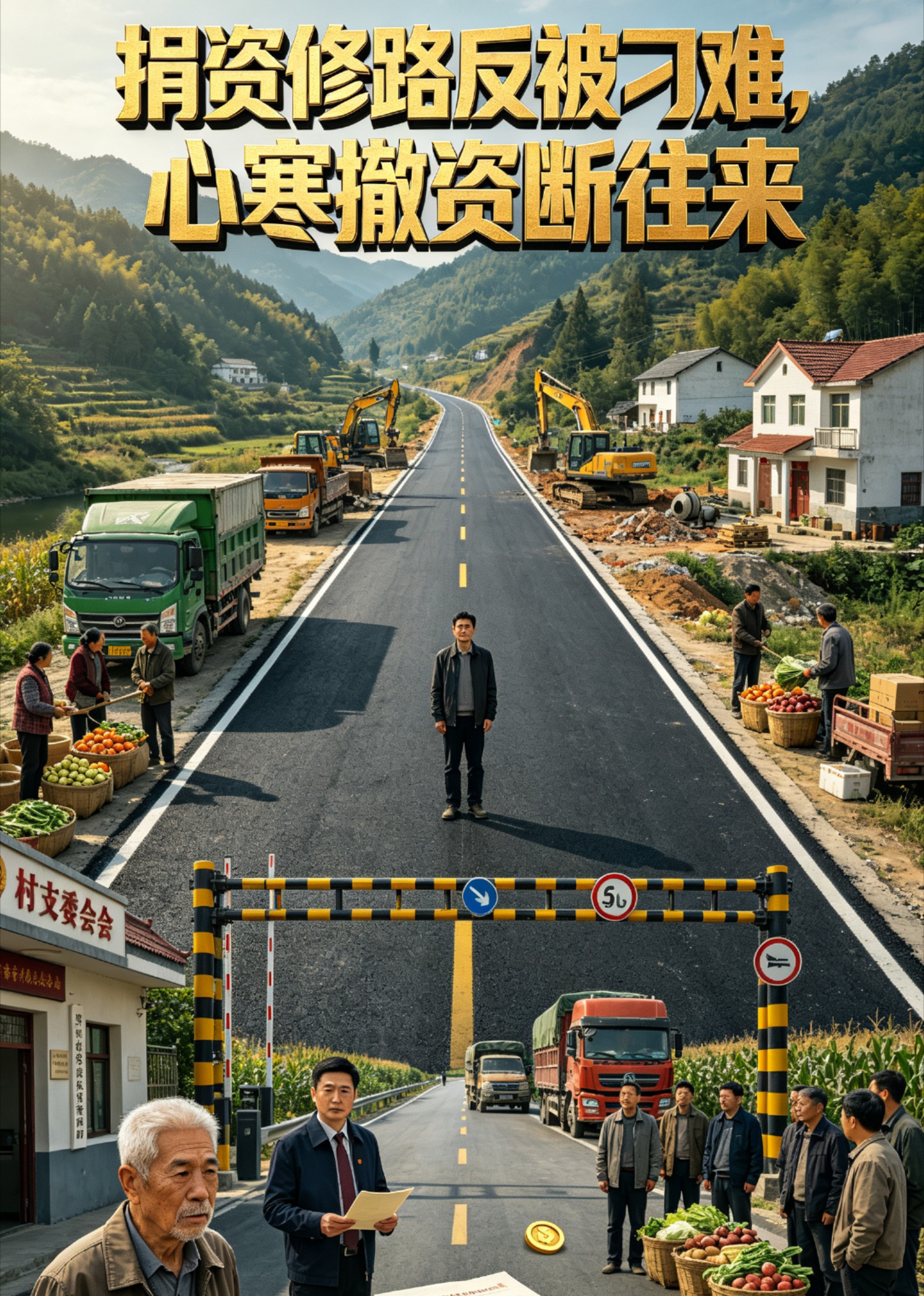 捐资修路反被刁难，心寒撤资断往来