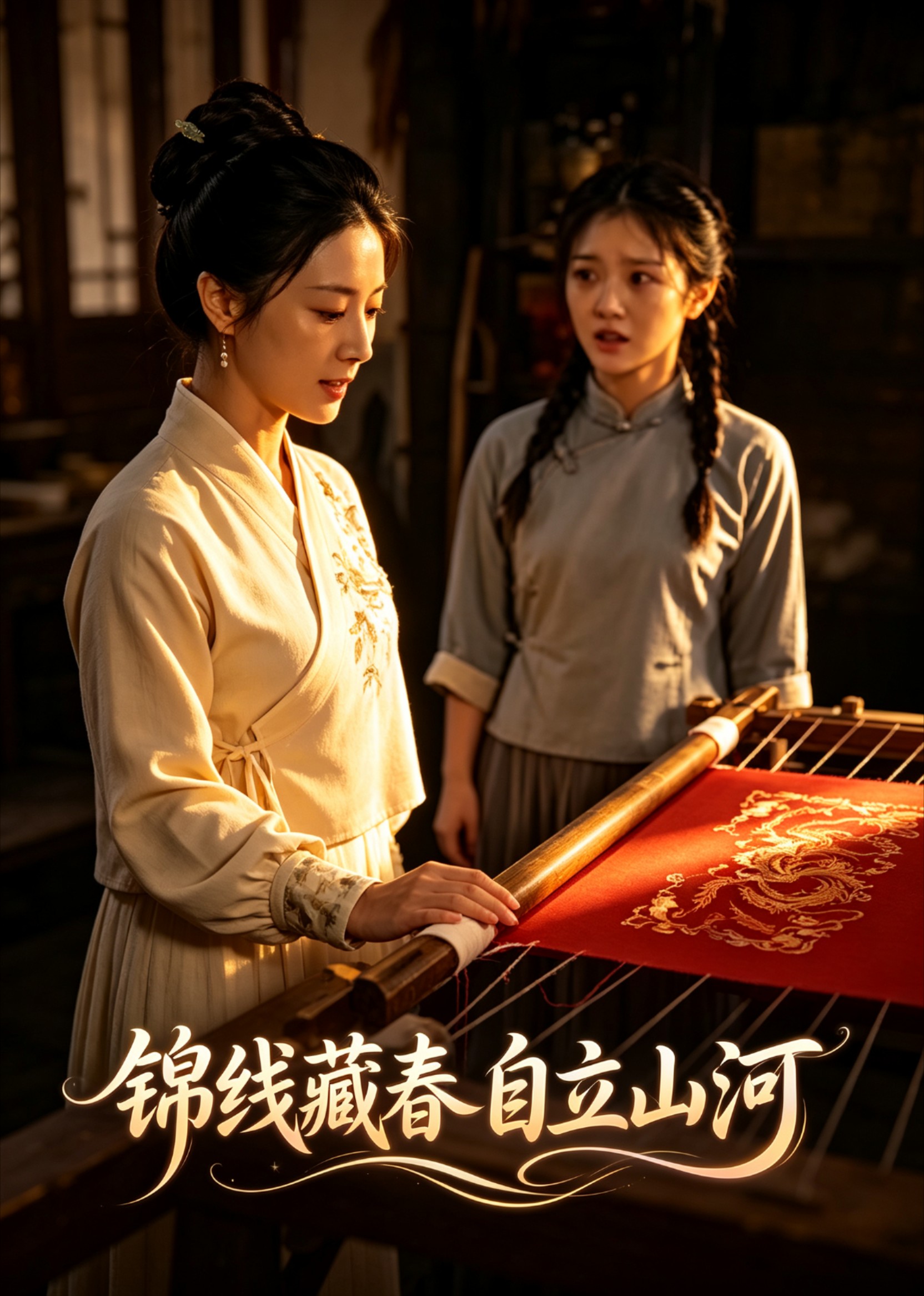 锦线藏春自立山河