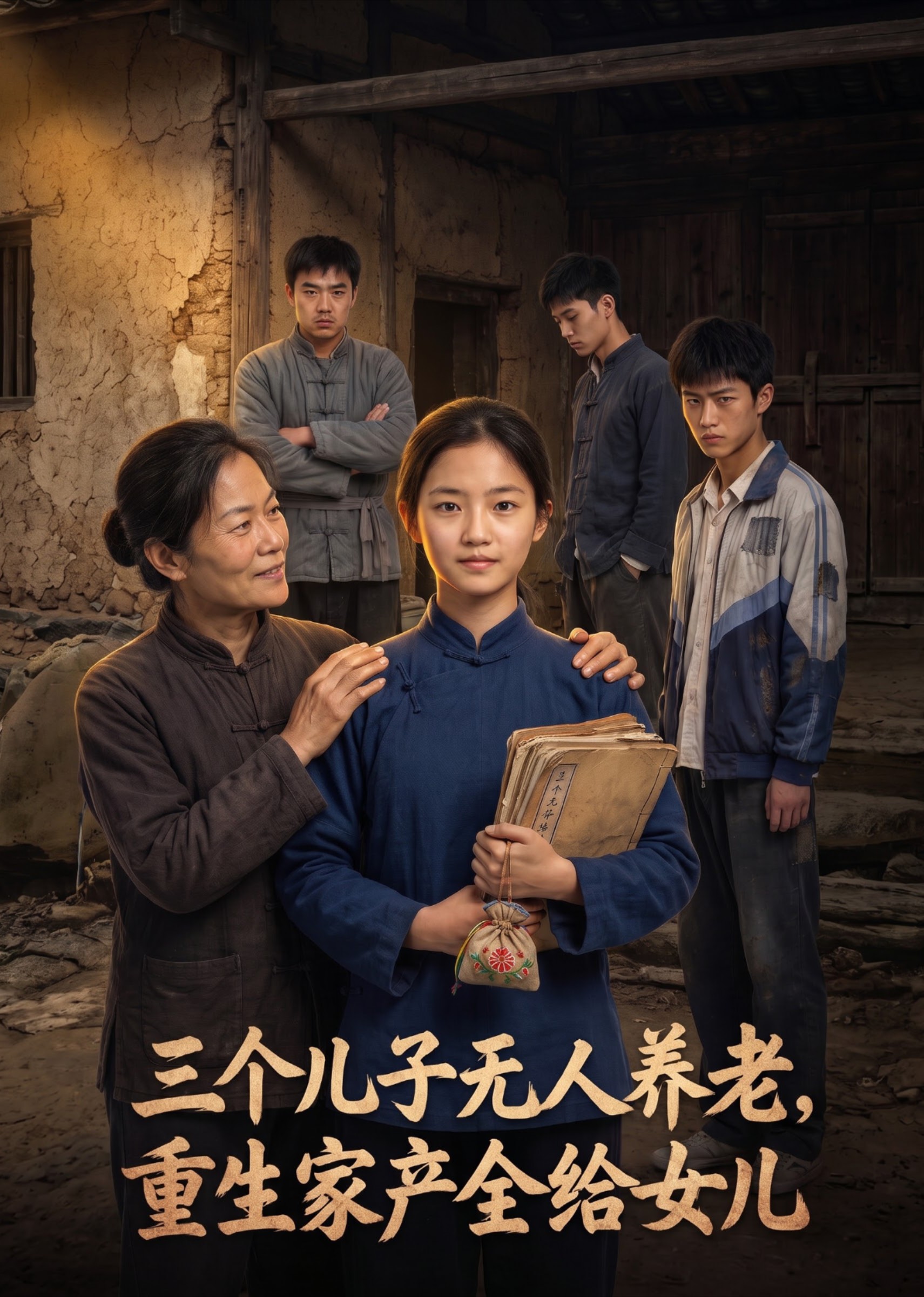 三个儿子无人养老，重生家产全给女儿