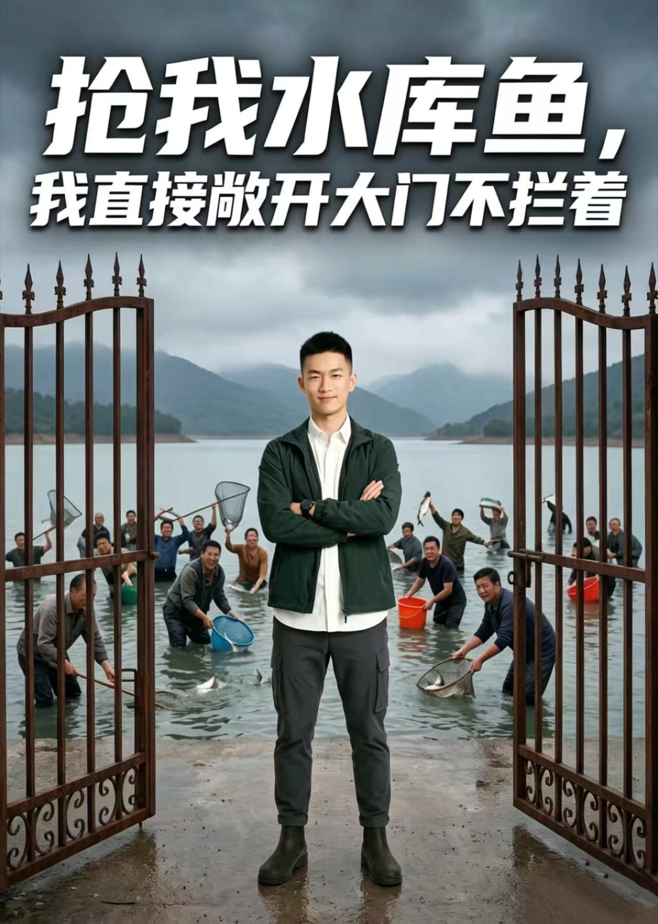 抢我水库鱼，我直接敞开大门不拦着