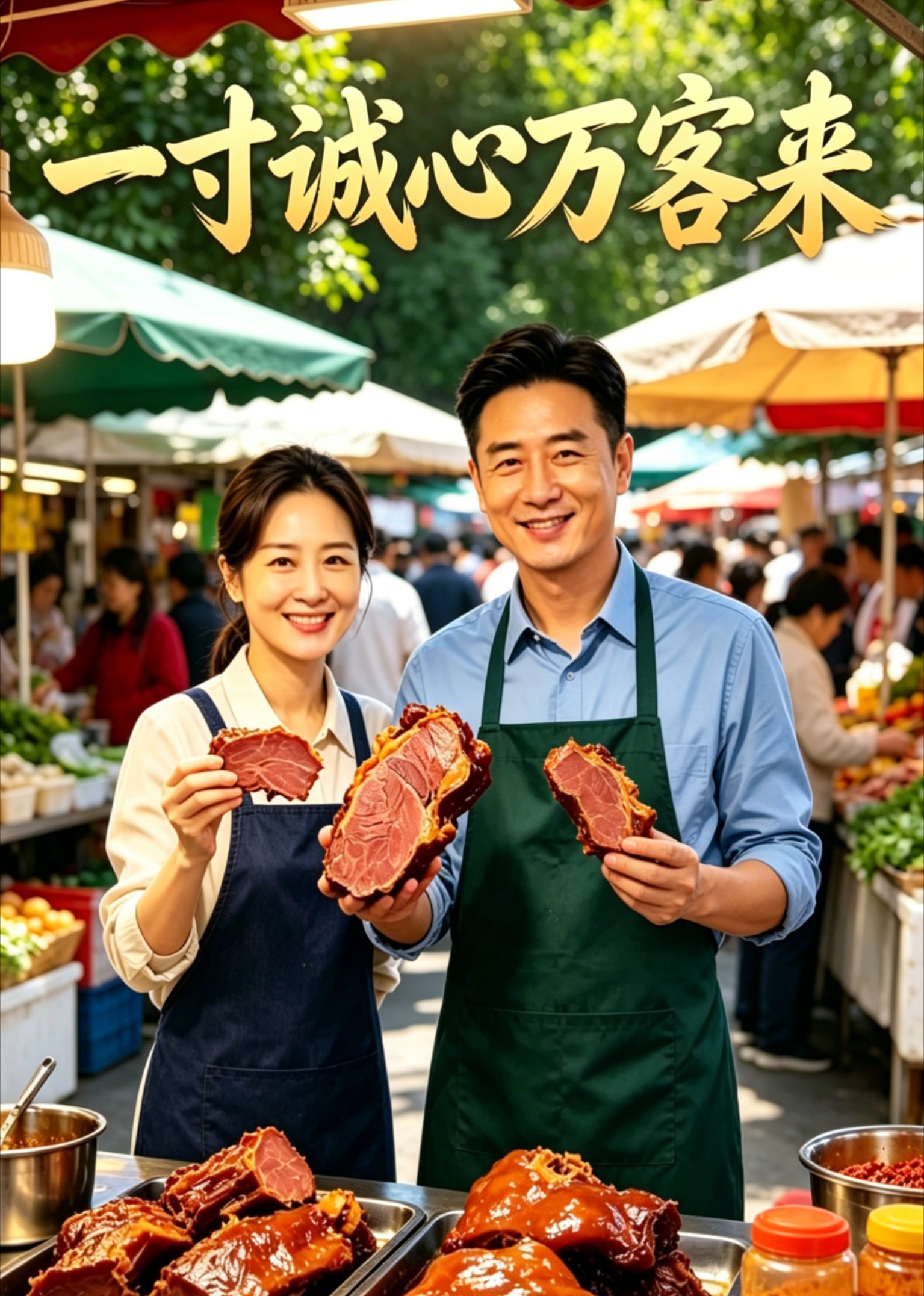 一寸诚心万客来